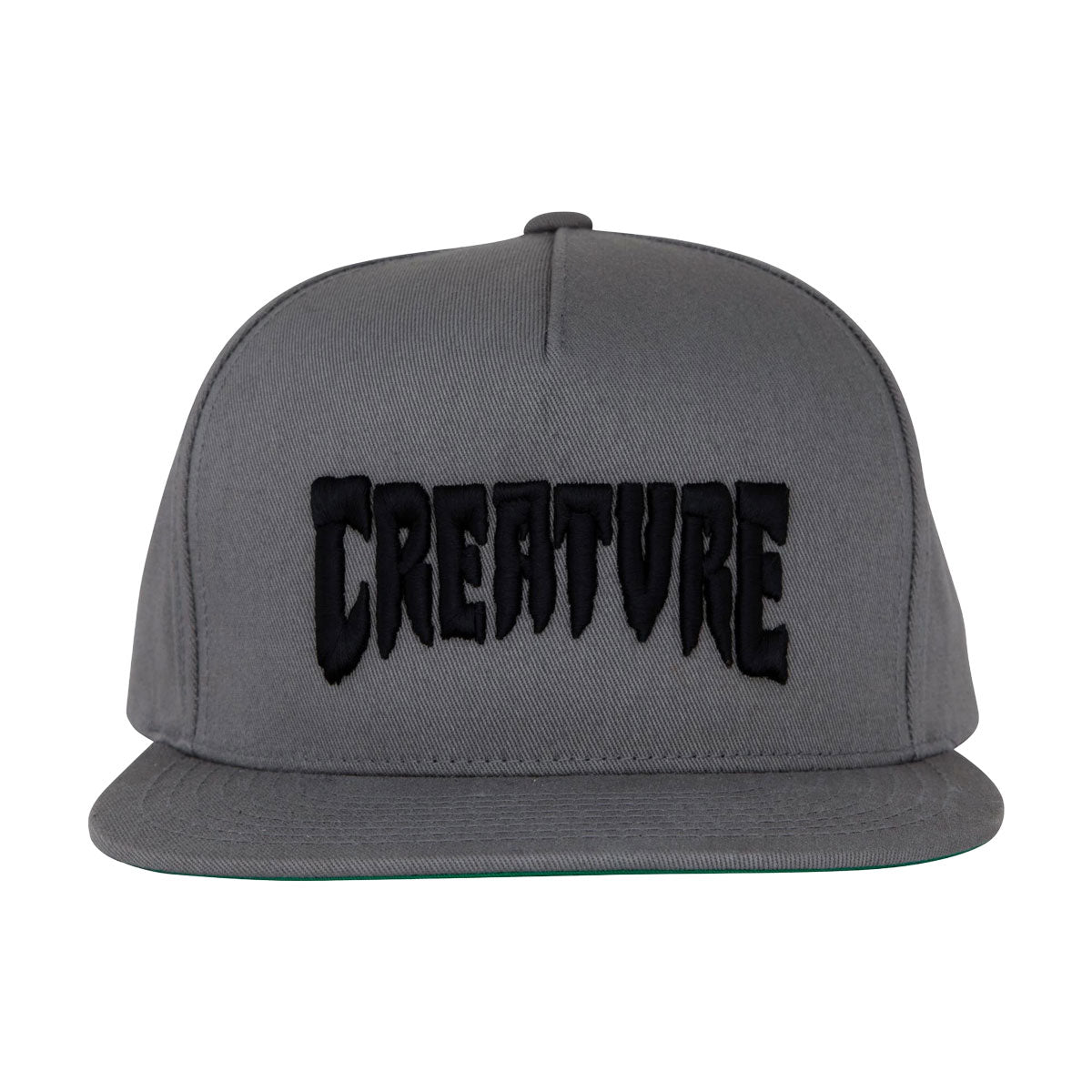 Creature Mono Logo Snapback Hat - Grey image 3