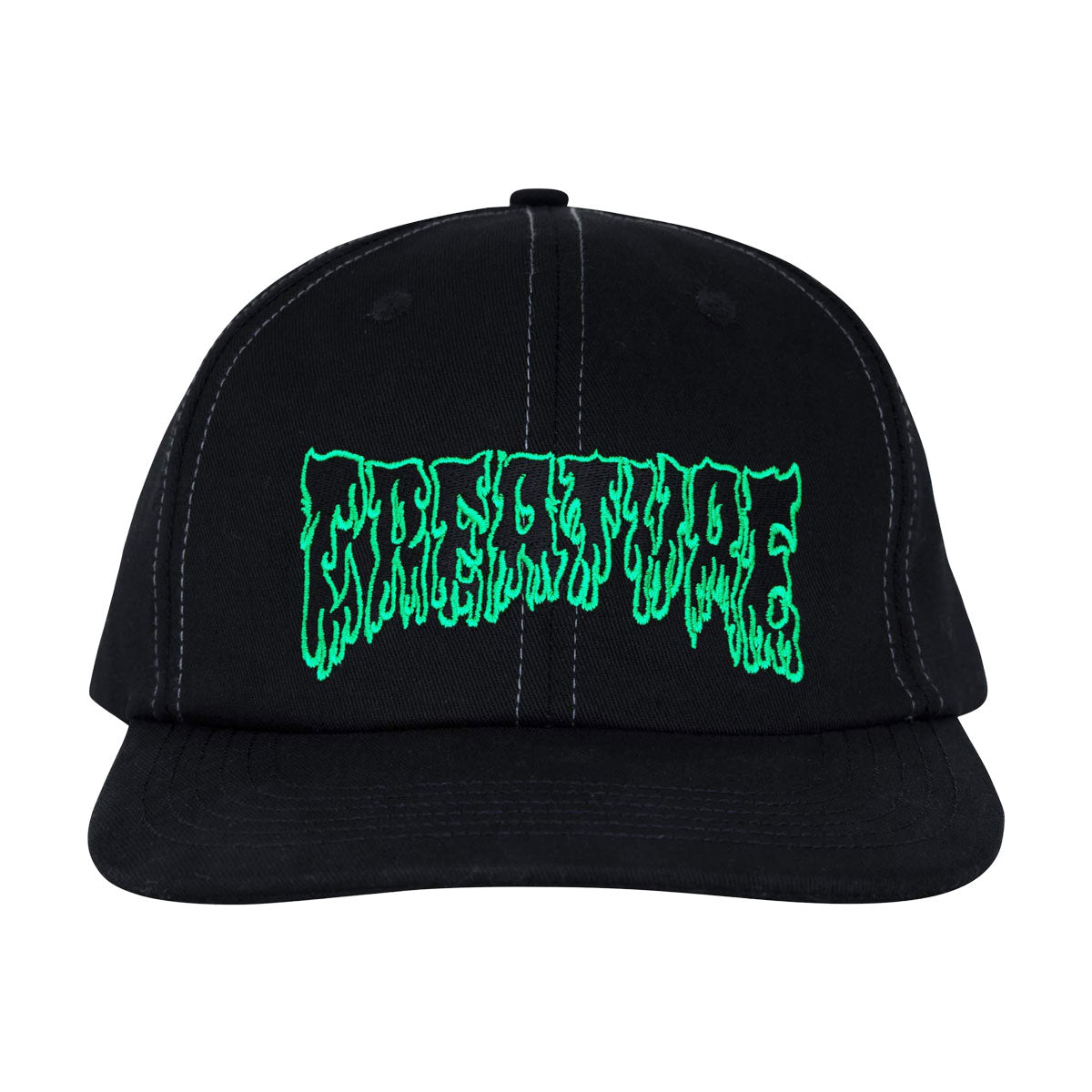 Creature Hesher Flame Snapback Hat - Black image 3