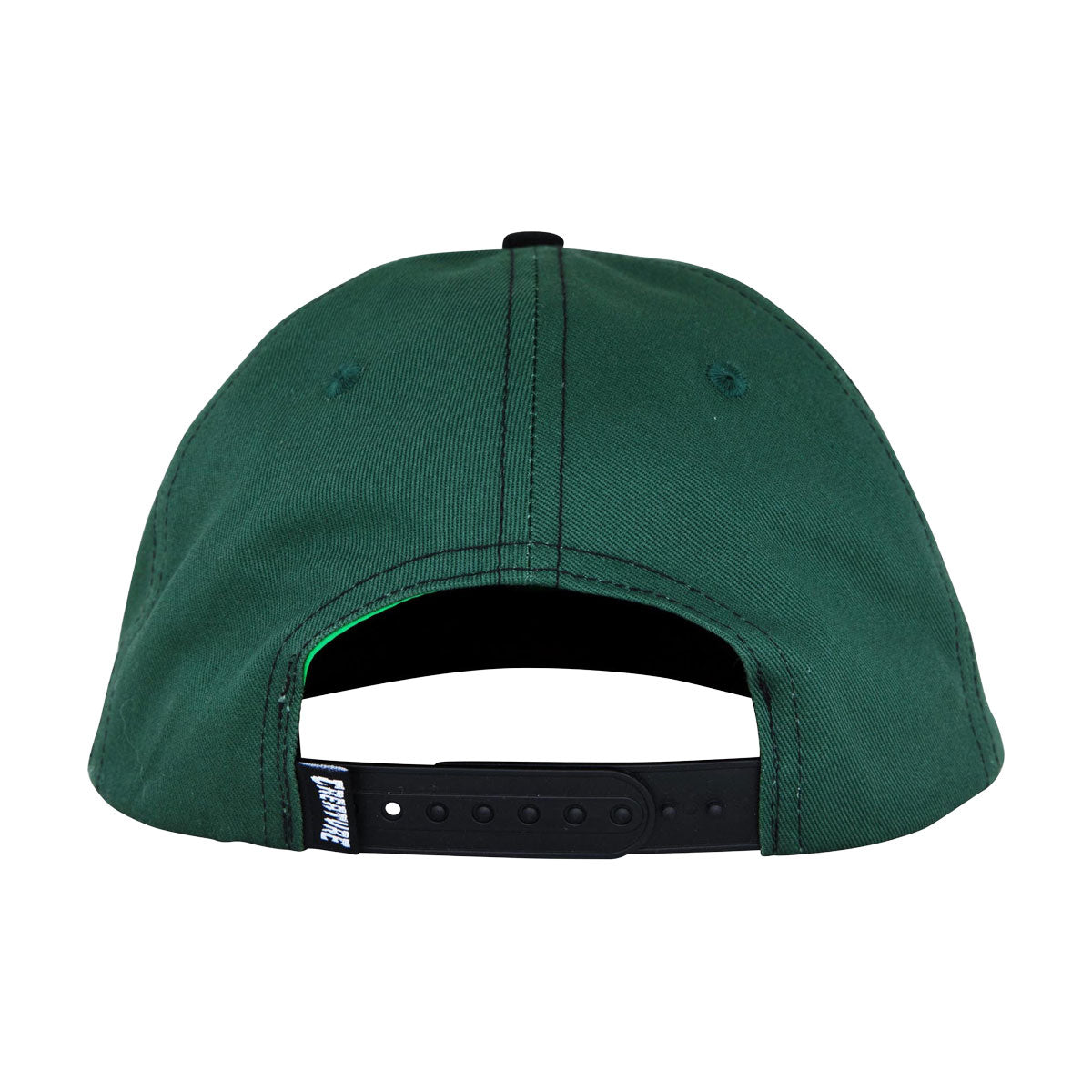 Creature Hesher Flame Snapback Hat - Green image 2