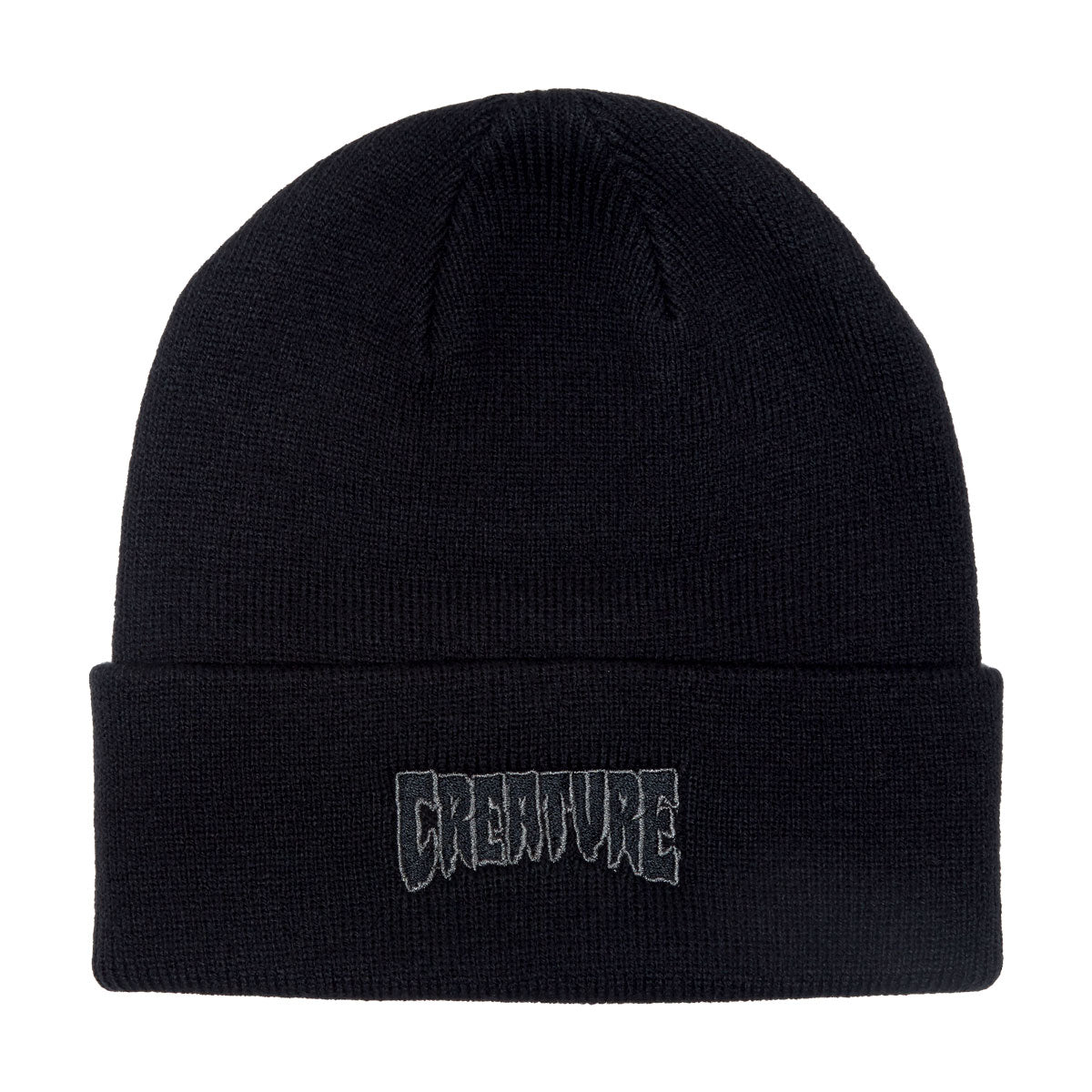 Creature Logo Outline Long Shoreman Beanie - Navy image 1