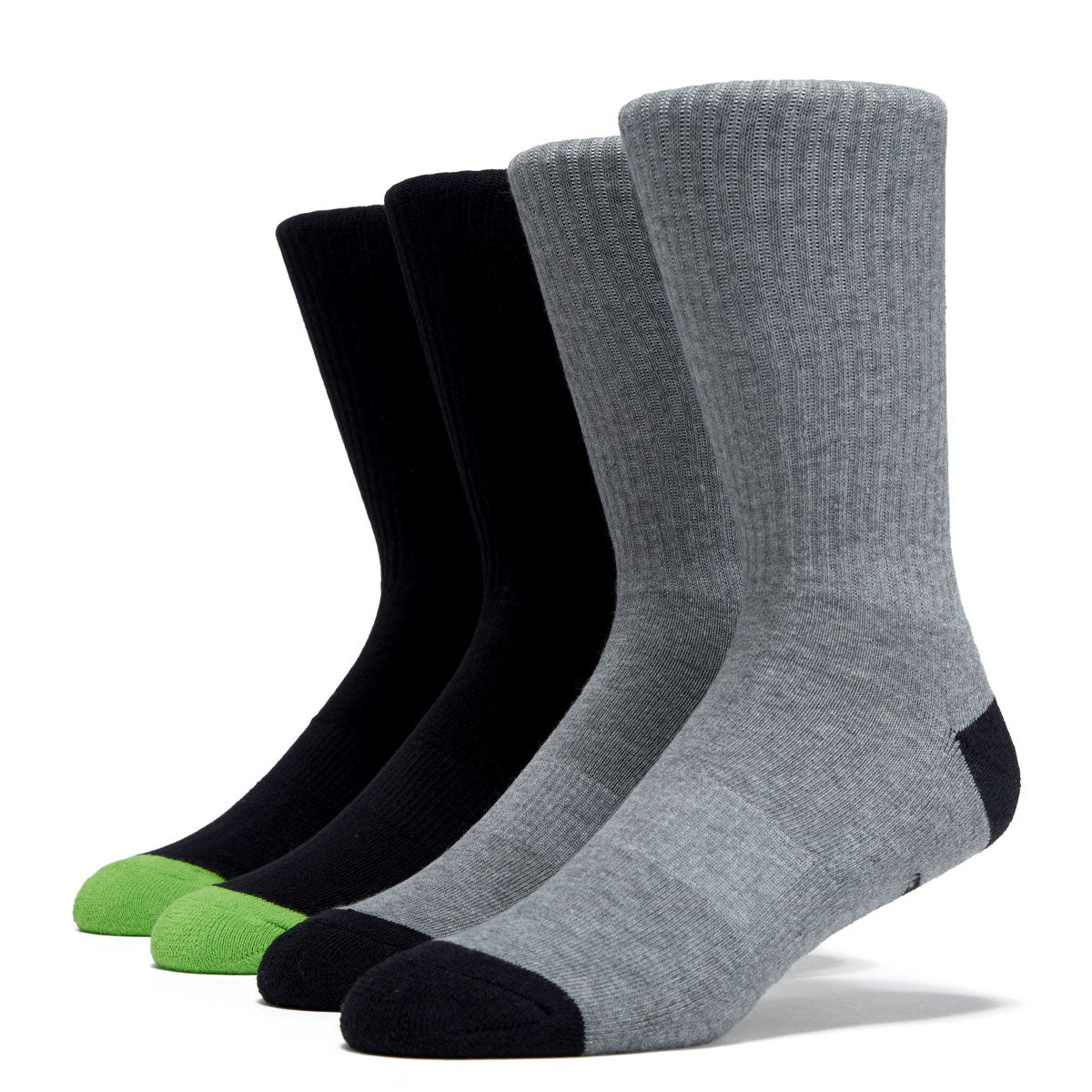 Creature Logo 2 Pack Of Socks - Black/Grey Heather image 1