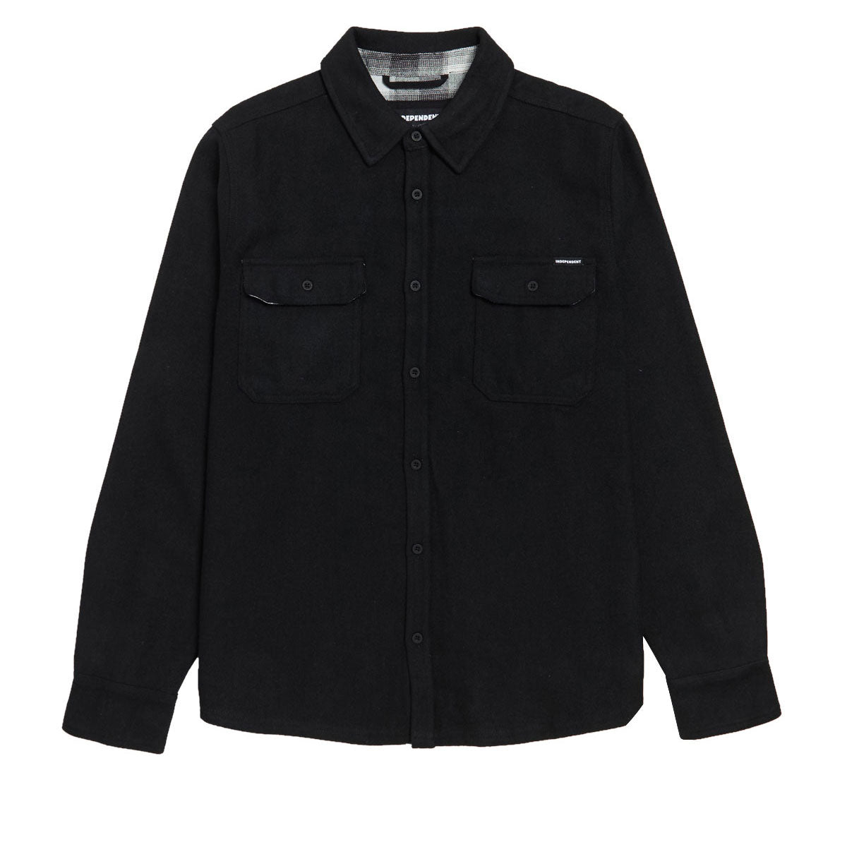 Independent Belmont Long Sleeve Flannel Shirt - Heather Black image 1
