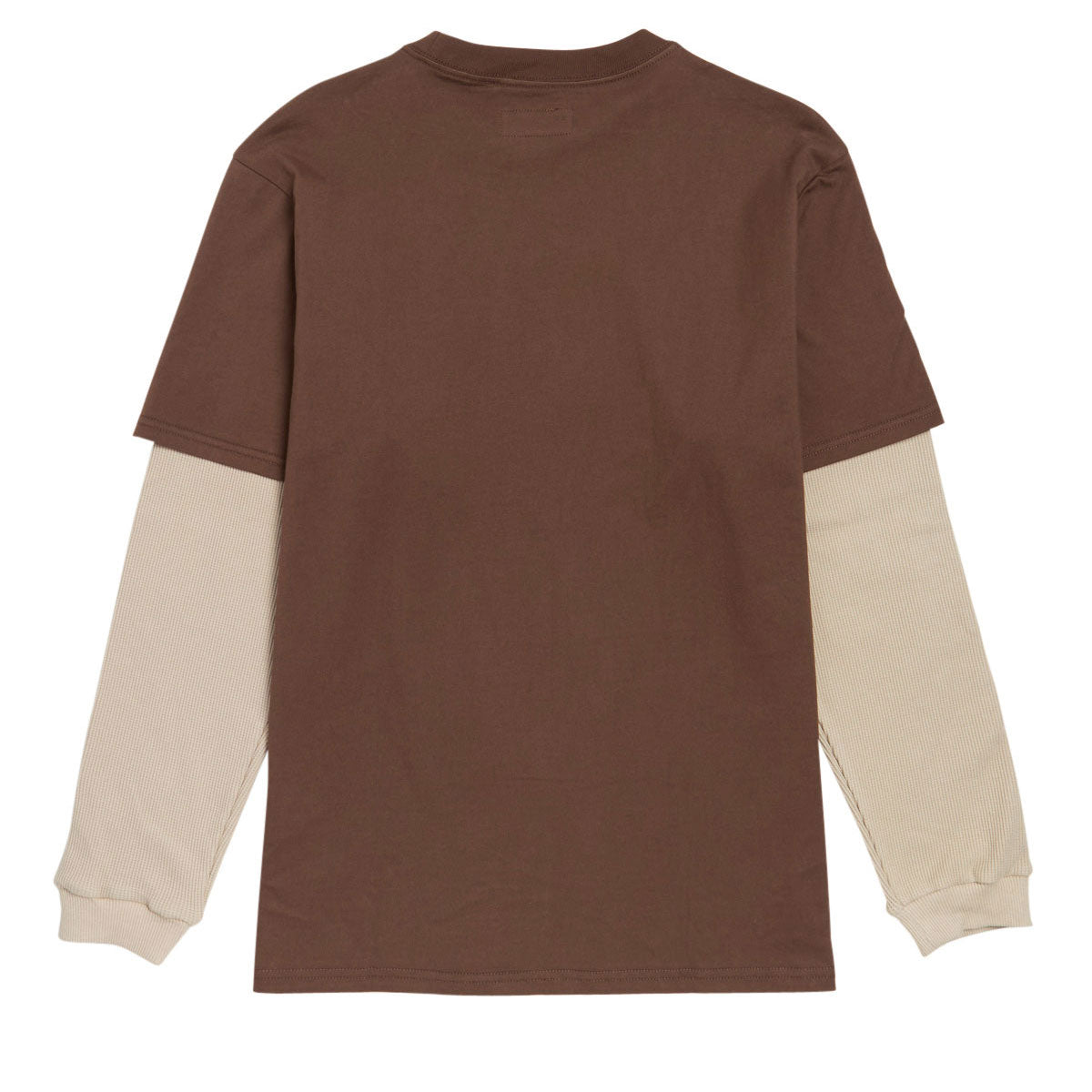Independent Bar Logo Thermal 2Fer Long Sleeve Shirt - Chocolate/Sand image 4