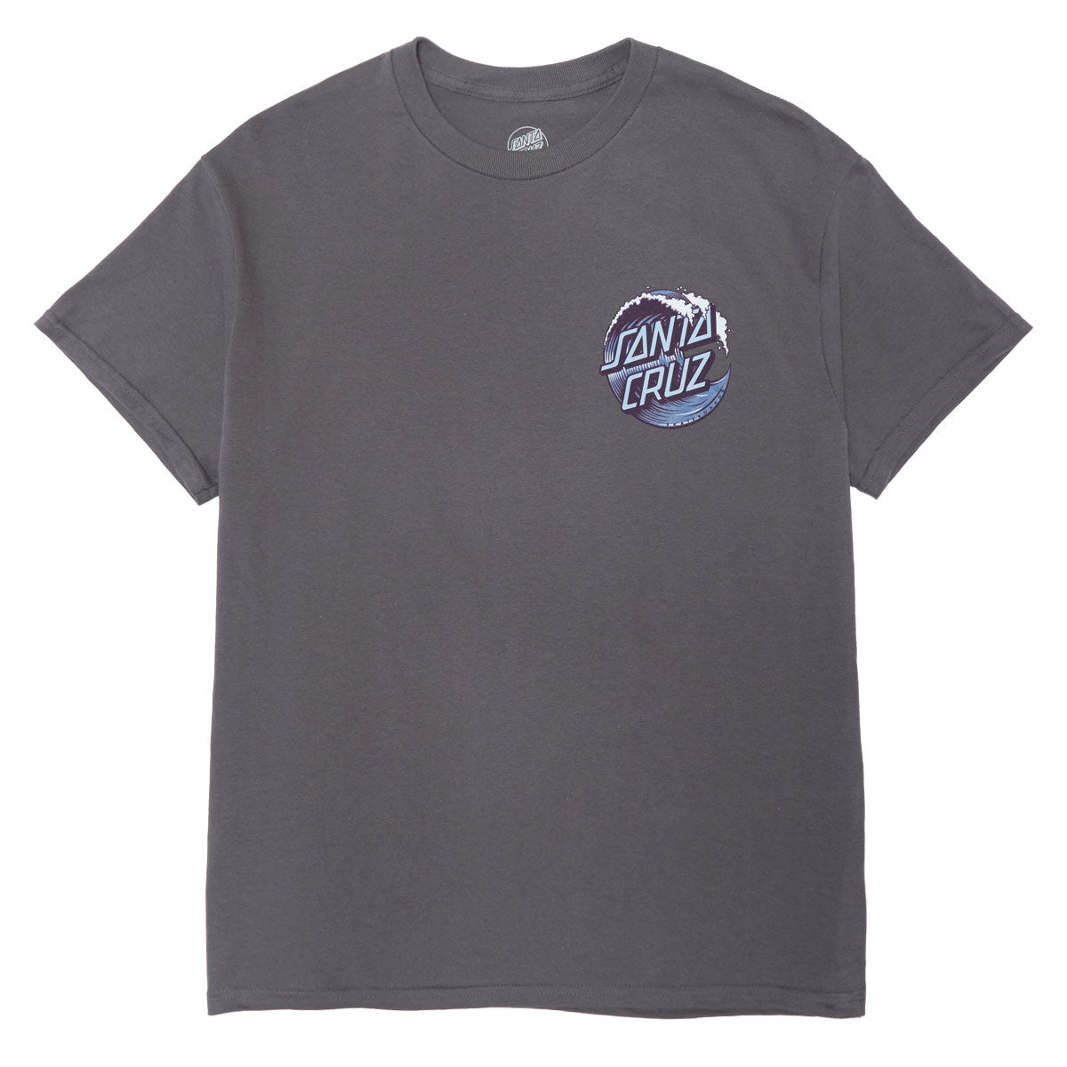 Santa Cruz Wave Dot T-Shirt - Charcoal/Chilled image 2