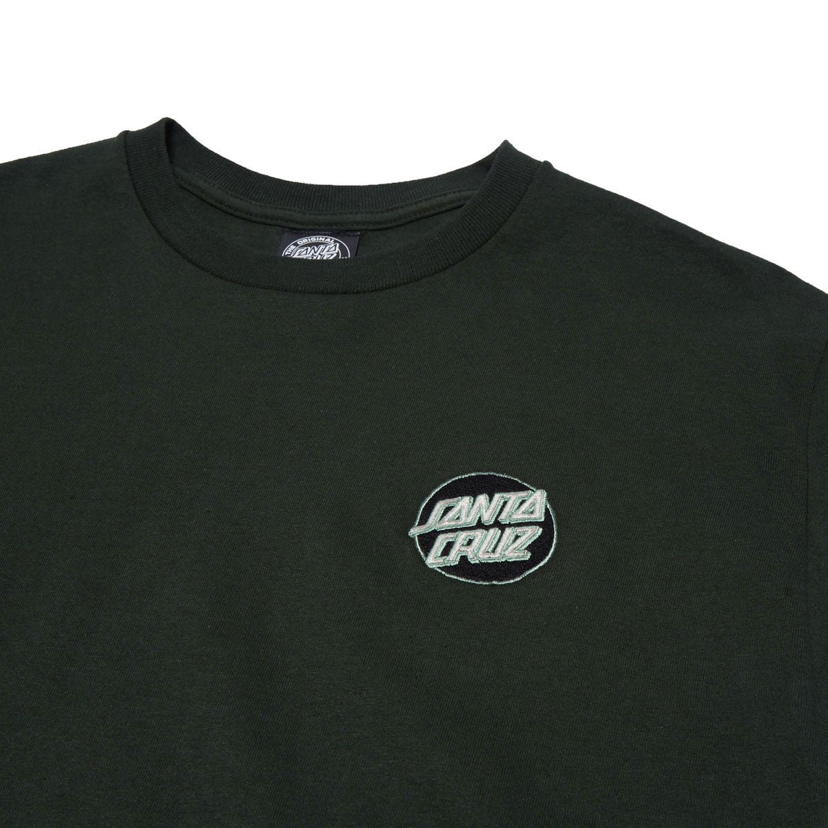 Santa Cruz Cruz Embroidered T-Shirt - Forest/Black/Green image 2
