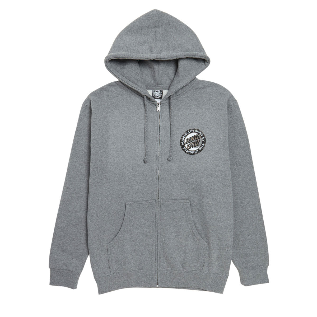 Santa Cruz MFG Moon Dot Zip Hoodie - Gunmetal Heather image 1