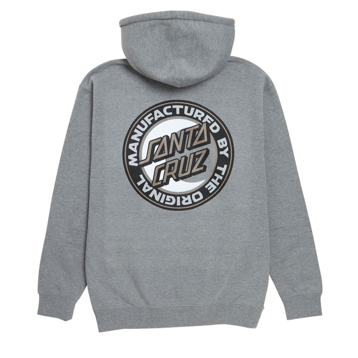 Santa Cruz MFG Moon Dot Zip Hoodie - Gunmetal Heather image 2