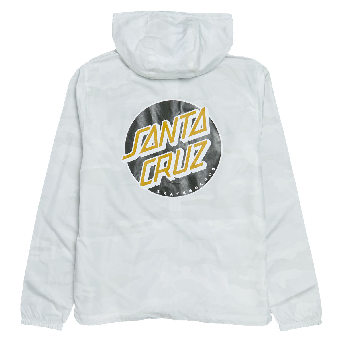 Santa Cruz Cruz Windbreaker Jacket - White Camo/Gold image 3