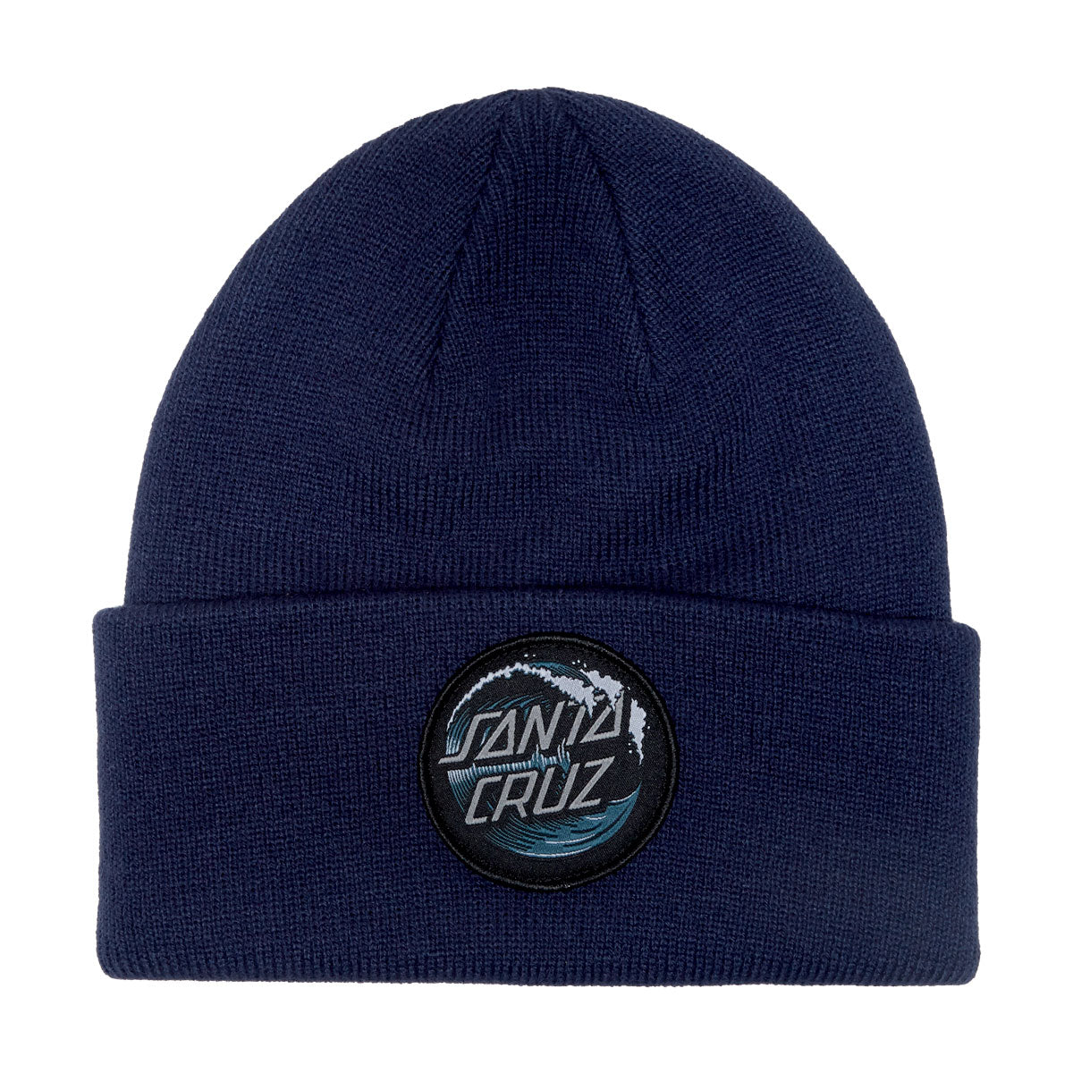 Santa Cruz Wave Dot Beanie - Navy/Teal/Grey image 1