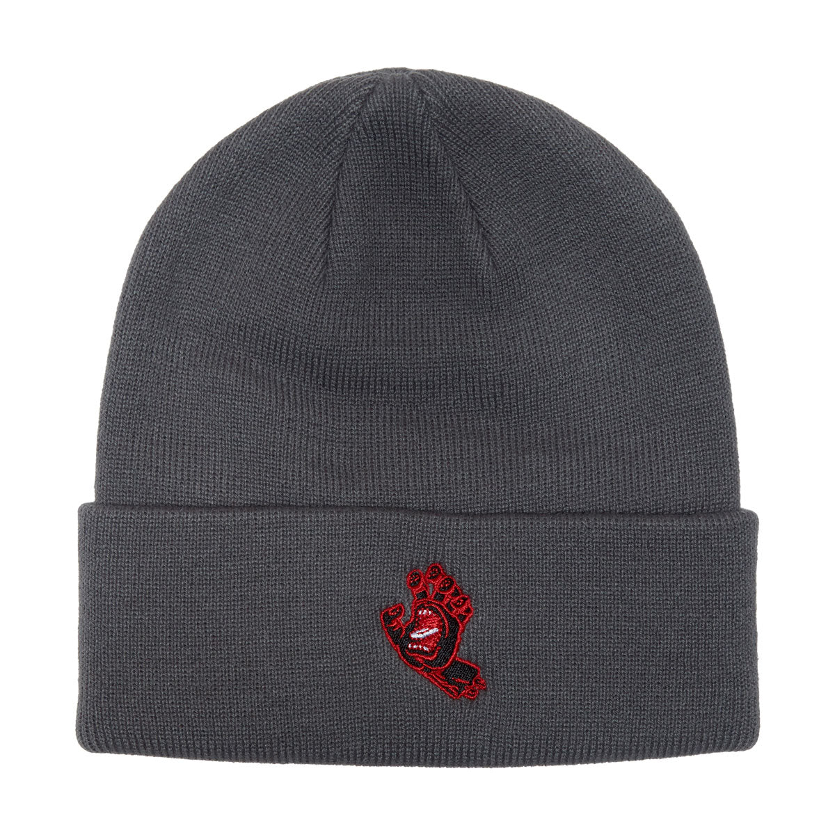 Santa Cruz Screaming Hand Long Shoreman Beanie - Charcoal image 1