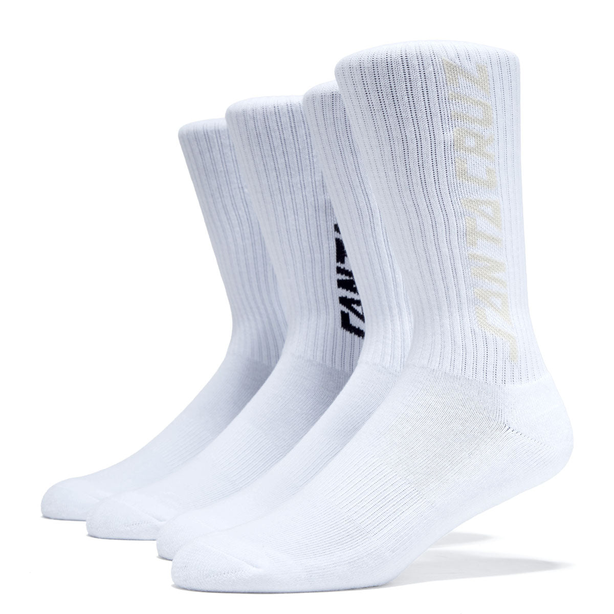 Santa Cruz Solid Strip 2 Pack Of Socks - White Multi image 1
