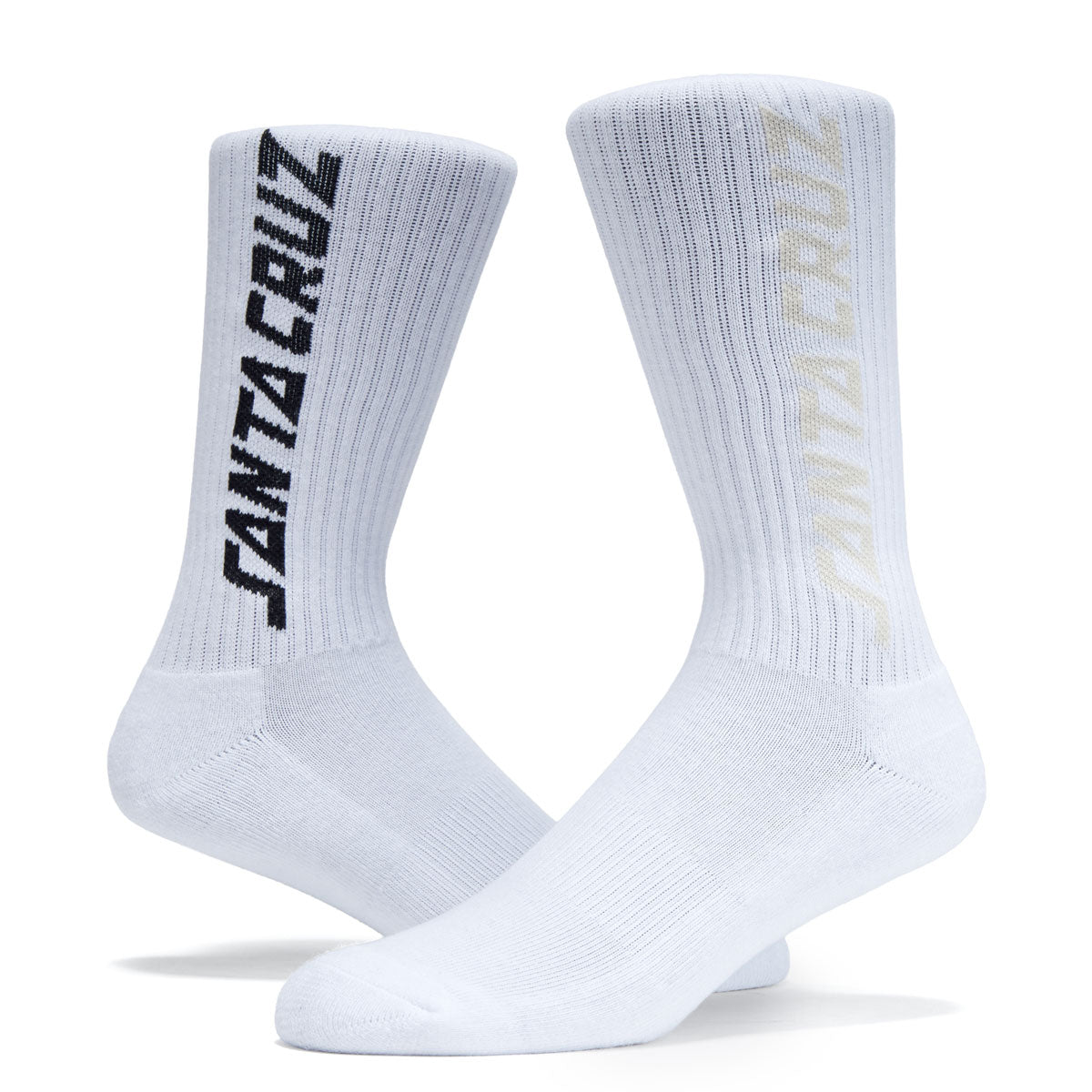 Santa Cruz Solid Strip 2 Pack Of Socks - White Multi image 2