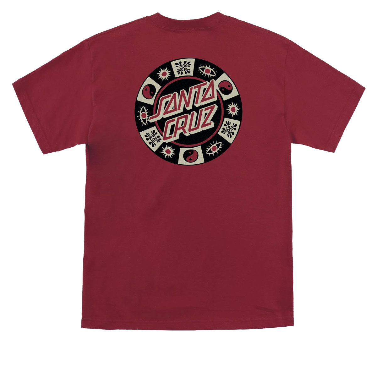 Santa Cruz Strange Check Dot T-Shirt - Cardinal Red image 1