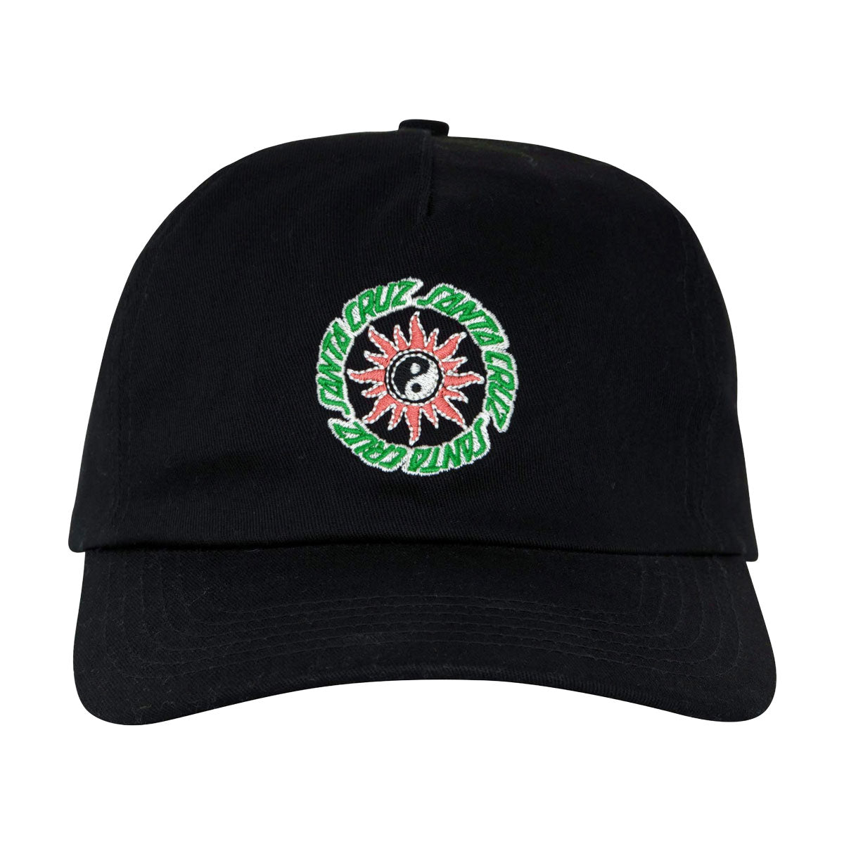Santa Cruz Sol Spiral Snapback Hat - Black image 3