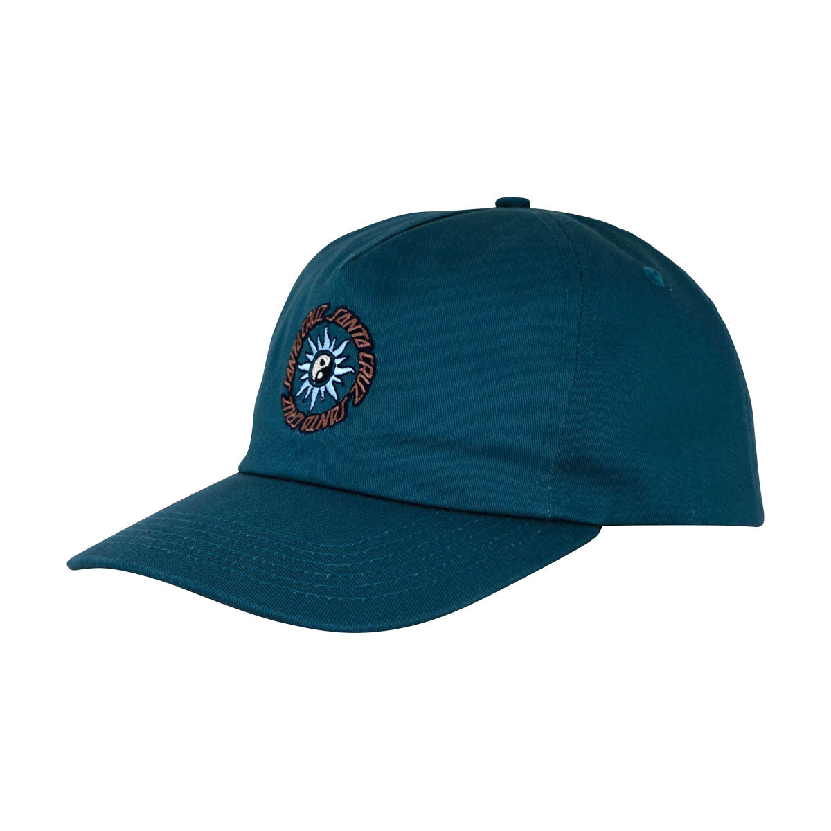 Santa Cruz Sol Spiral Snapback Hat - Deep Teal image 1