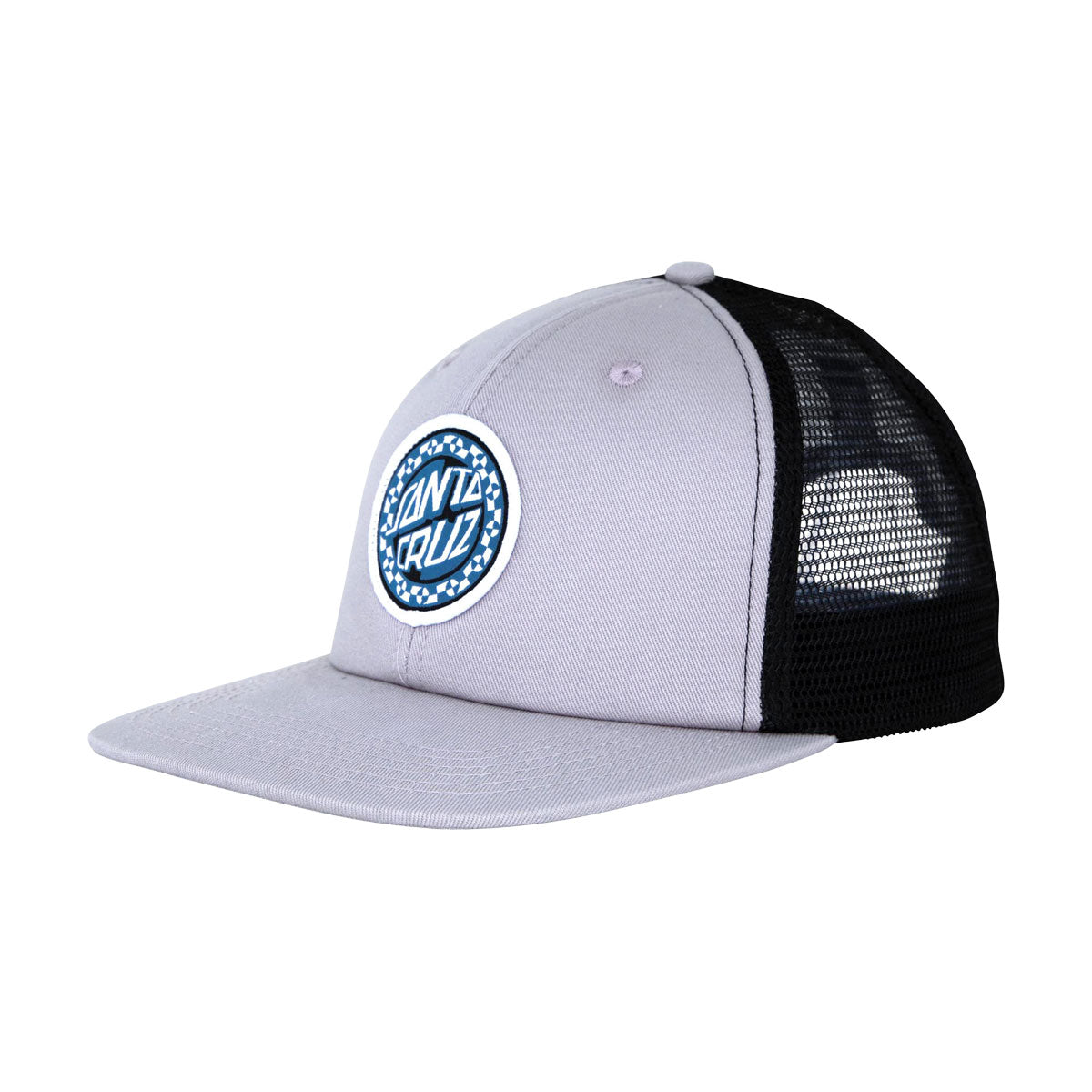 Santa Cruz Malba Crash Dot Trucker Hat - Silver/Black image 1