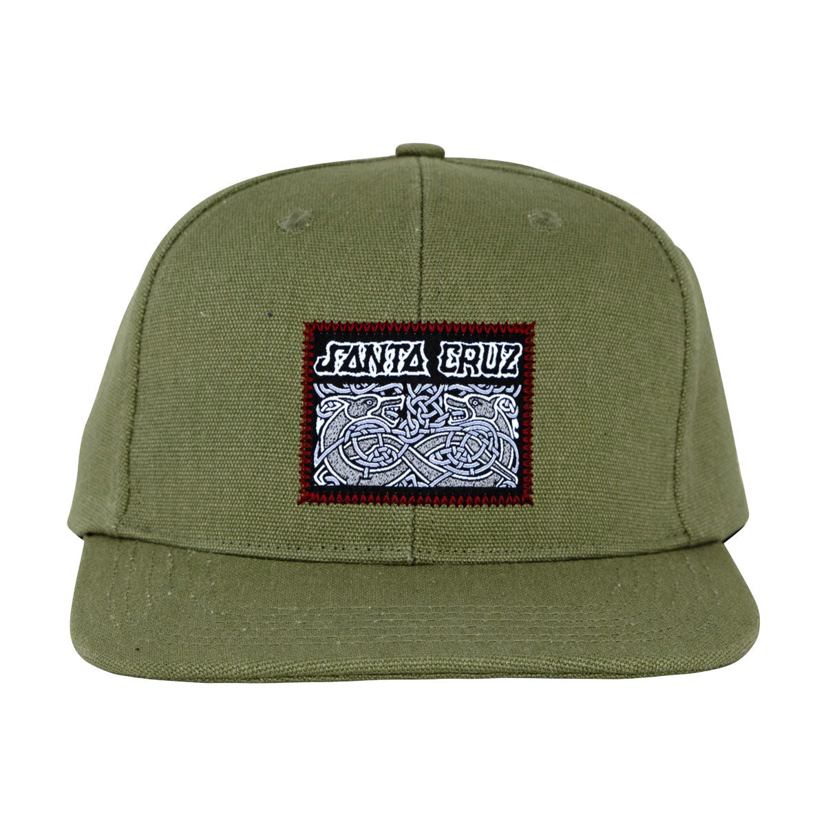Santa Cruz Dressen Celtic Dogs Snapback Hat - Olive image 3
