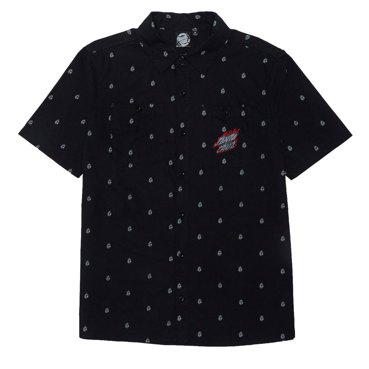 Santa Cruz Screaming Fire Shirt - Black image 1