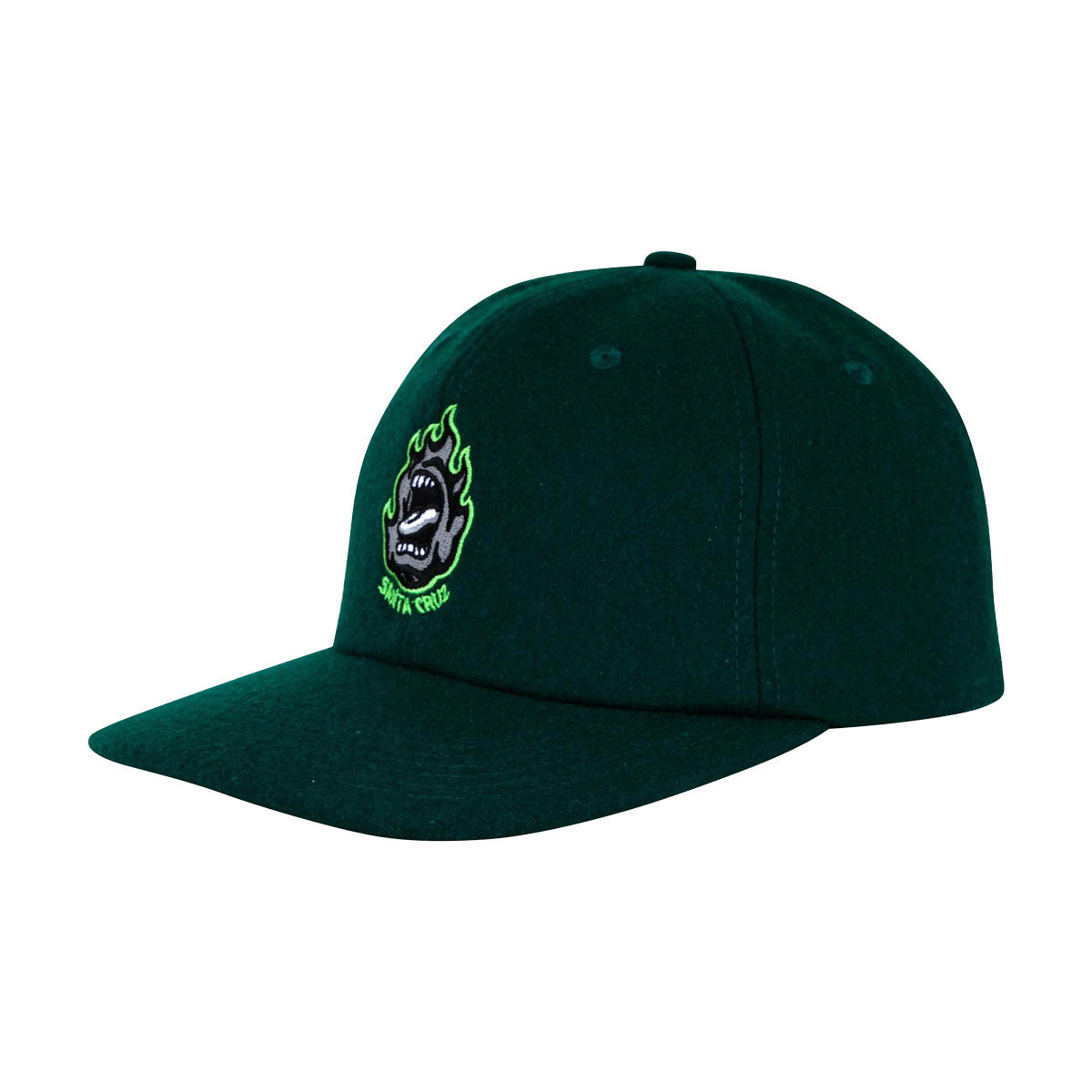 Santa Cruz Screaming Fire Snapback Hat - Forest image 1
