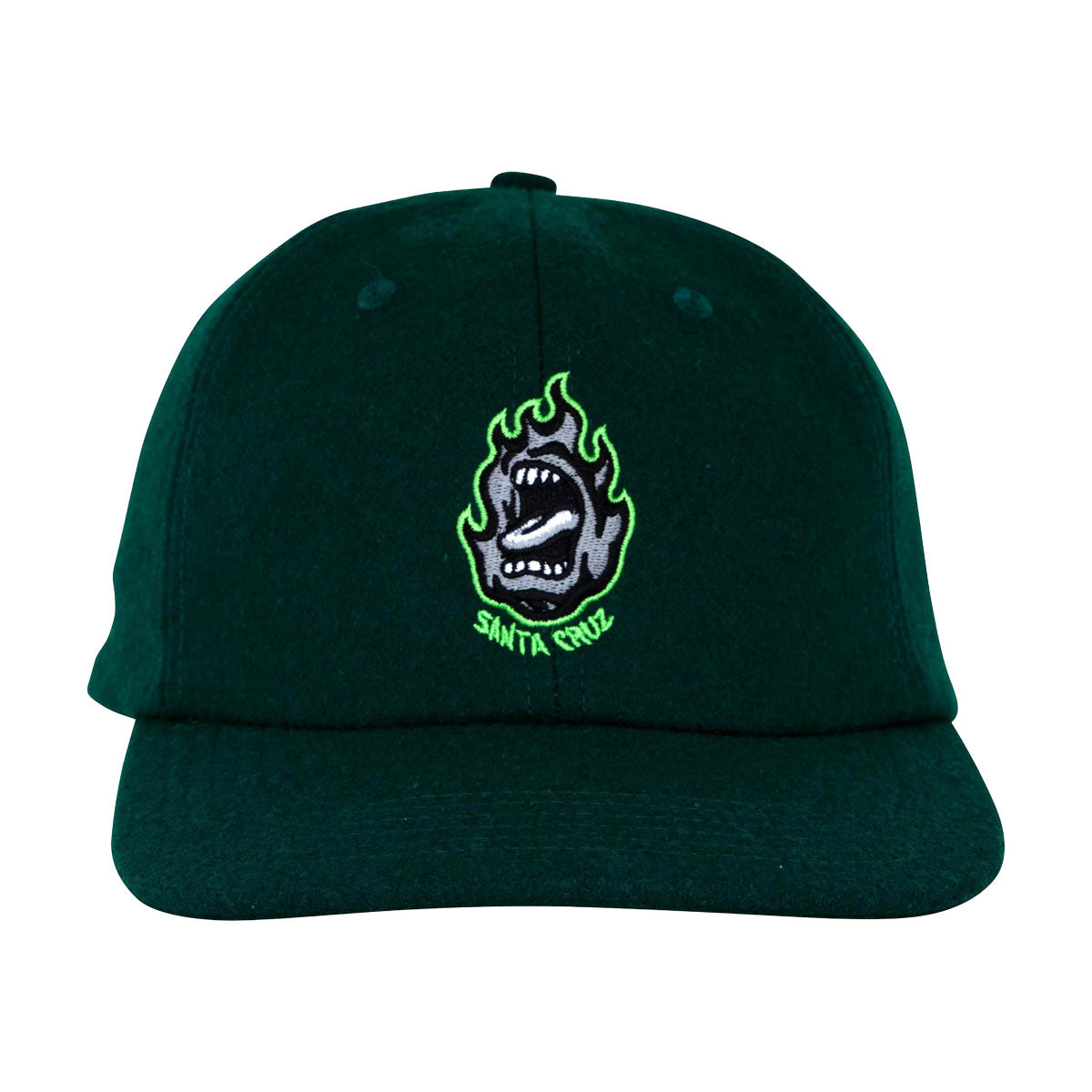 Santa Cruz Screaming Fire Snapback Hat - Forest image 3