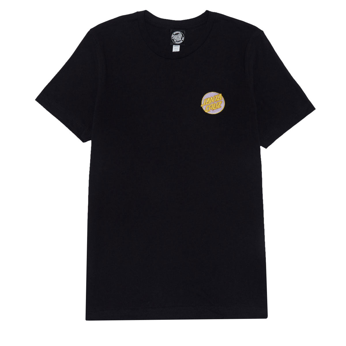 Santa Cruz Womens Cruz Embroidered Relaxed T-Shirt - Black image 1