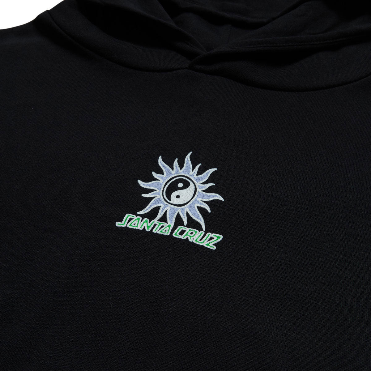 Santa Cruz Womens Sol Spiral Center Cropped Hoodie - Black image 3