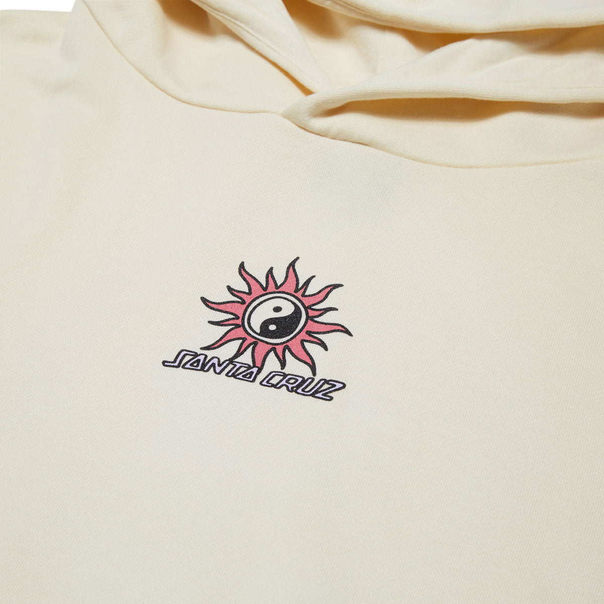 Santa Cruz Womens Sol Spiral Center Cropped Hoodie - Bone image 3