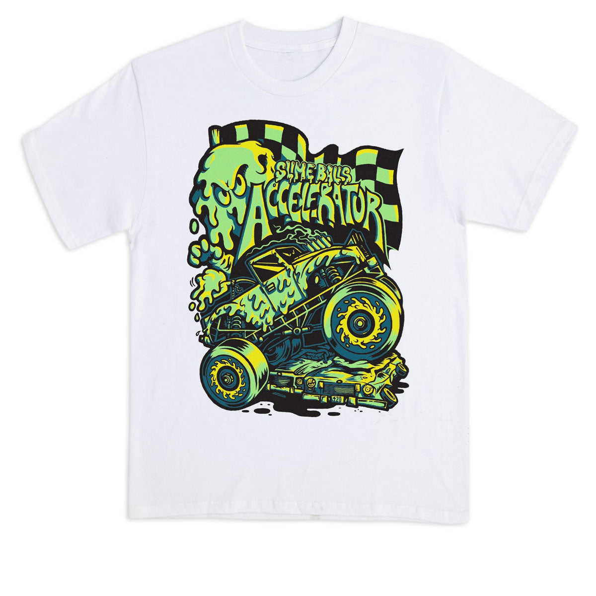 Slime Balls Accelerator T-Shirt - White image 1