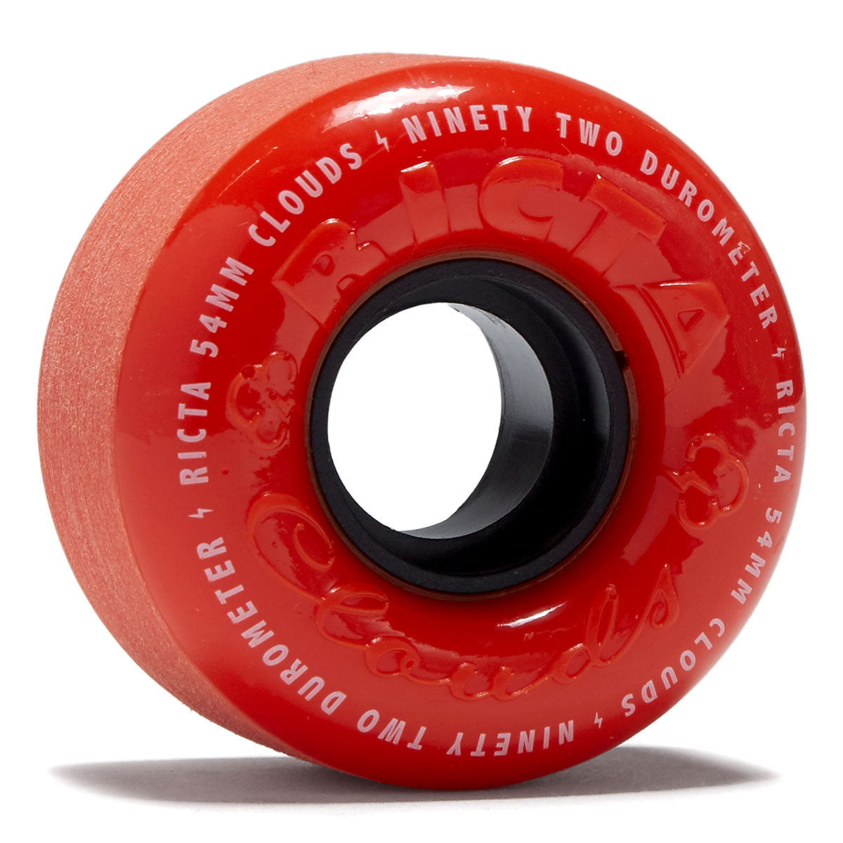 Ricta Clouds 92a Skateboard Wheels - Red/Orange - 54mm image 1