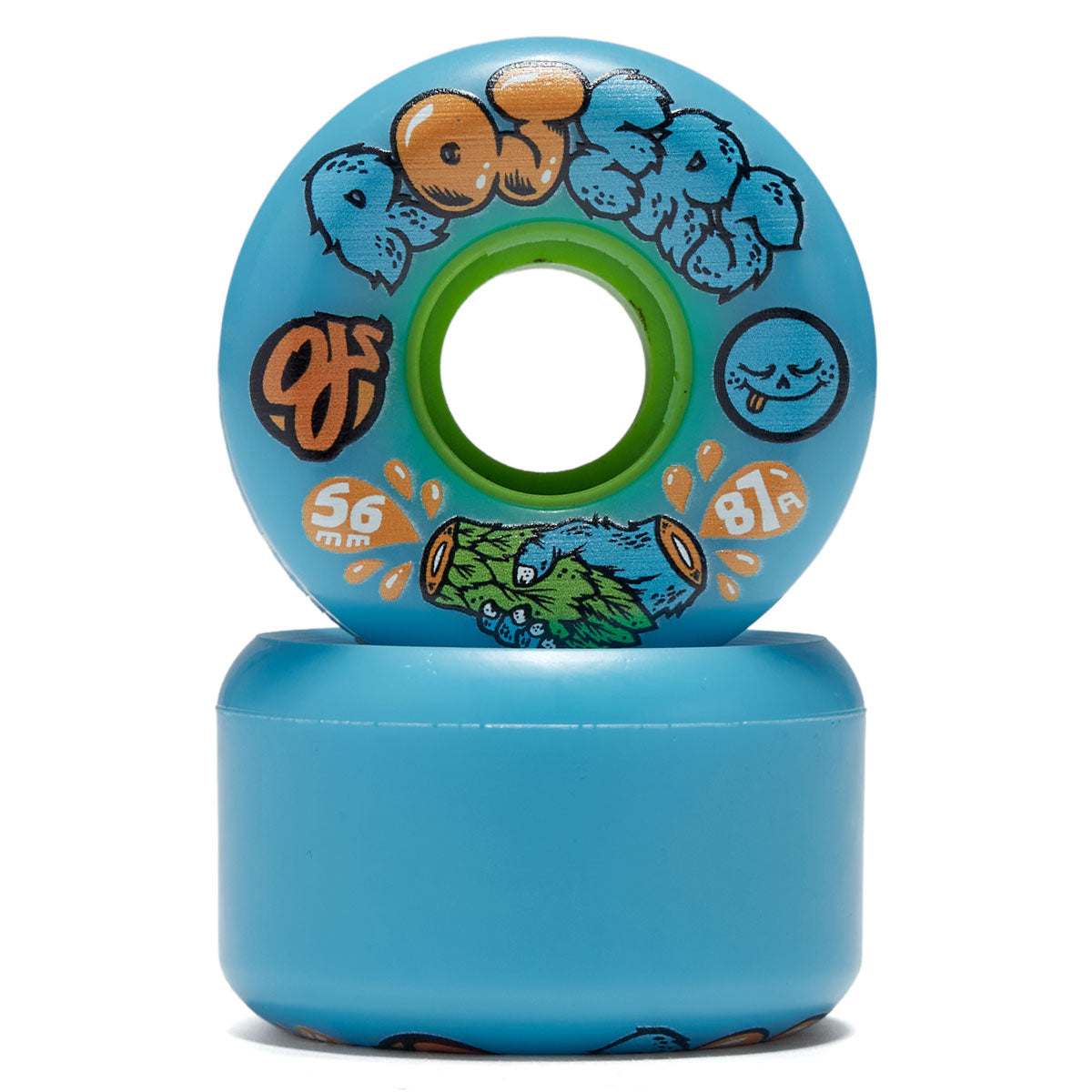 OJ x Roger Skate Co Keyframe 87a Skateboard Wheels - Blue - 56mm image 2