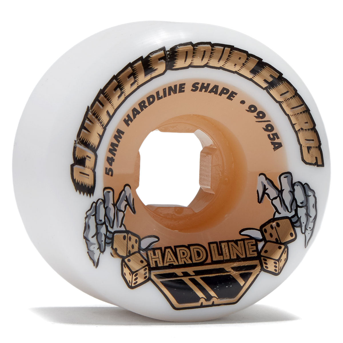 OJ Double Duro Hardline 99a/95a Skateboard Wheels - Gum - 54mm image 1