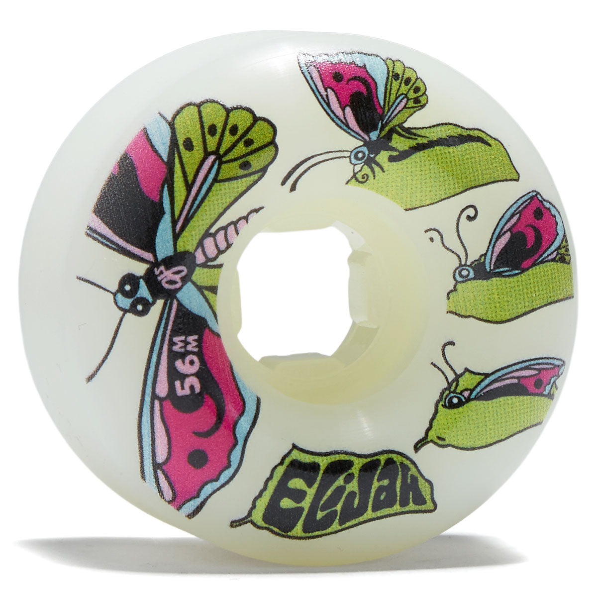 OJ Elijah Akerley Chrysalis Chubbies 99a Skateboard Wheels - White - 56mm image 1