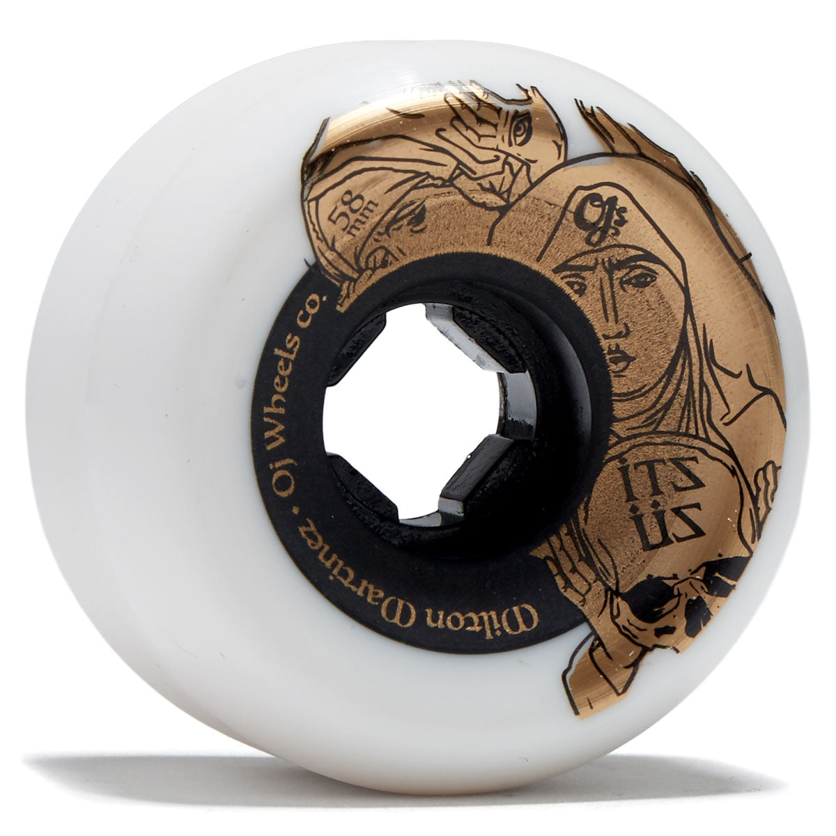 OJ Milton Martinez Its Us Witches Double Duro Mini Combo 99a/95a Skateboard Wheels - White - 58mm image 1