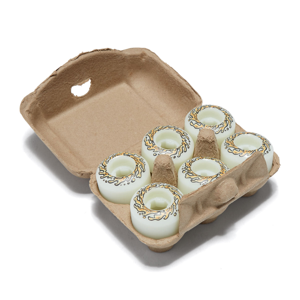 Slime Balls OG Eggs Half Dozen Mini Chubbies 99a Skateboard Wheels - White - 45mm image 2