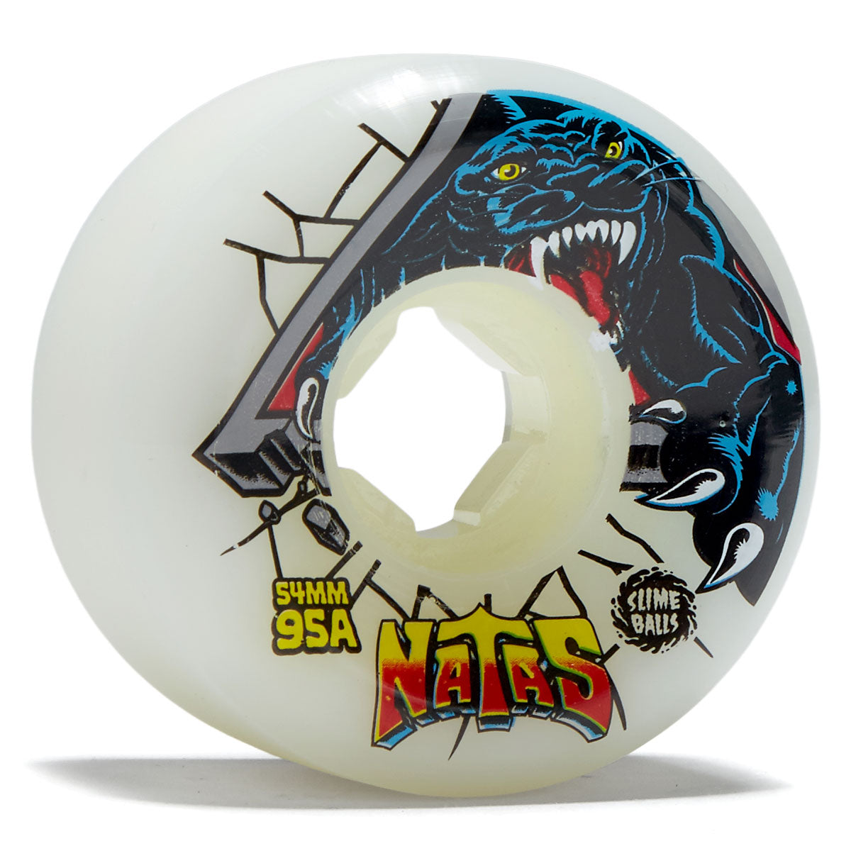Slime Balls 60mm Natas Reissue OG Slime Blue 78a Slime Balls Wheels  Skateboard Wheels - Blue - 60mm image 1