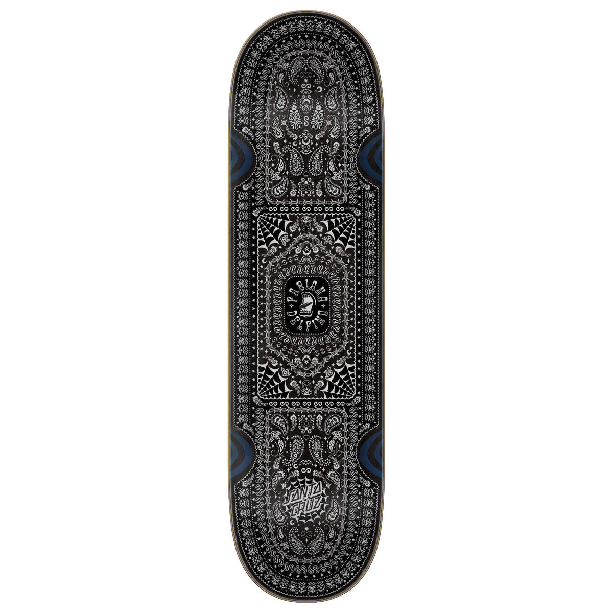 Santa Cruz Delfino Bandana Pro Skateboard Deck - 8.25
