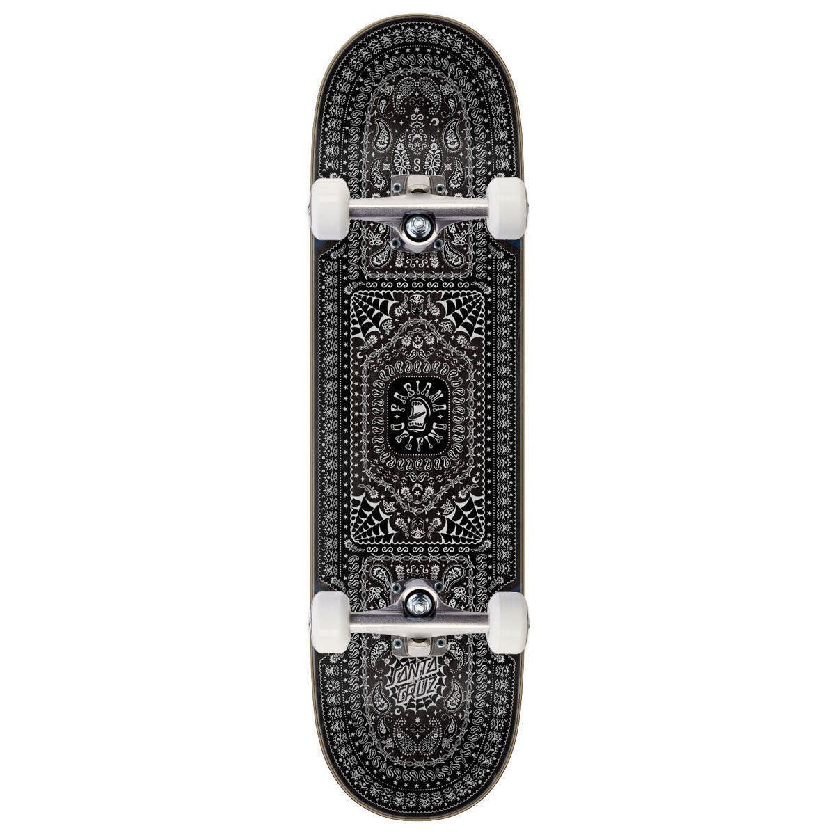 Santa Cruz Delfino Bandana Pro Skateboard Complete - 8.25