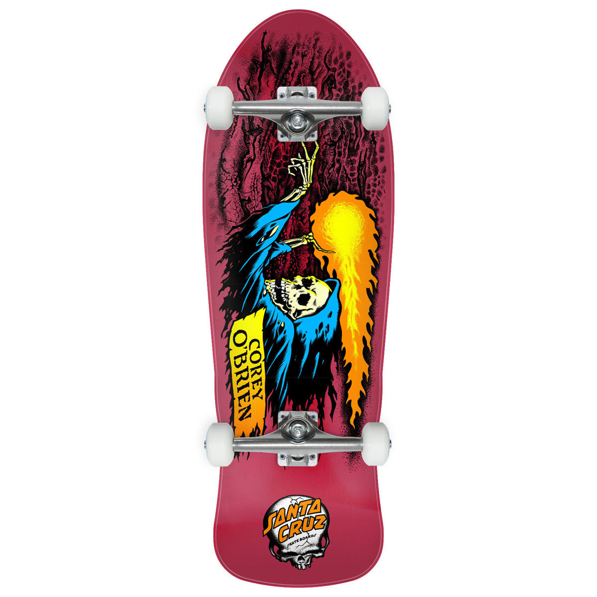 Santa Cruz OBrien Reaper Reissue Skateboard Complete - 9.85