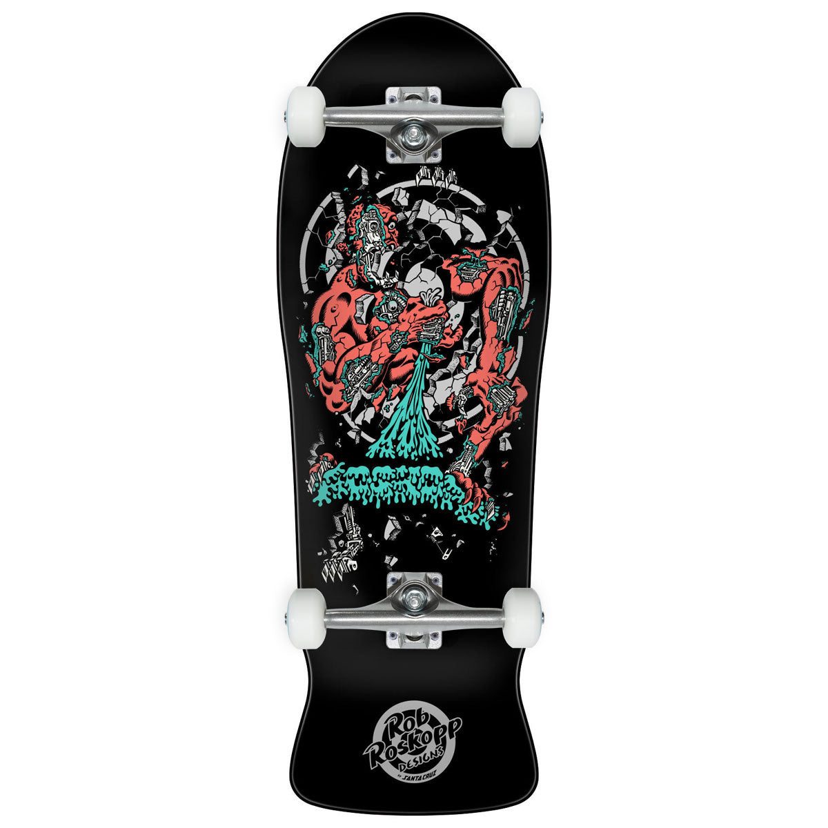 Santa Cruz Roskopp Four Reissue Skateboard Complete - 10.21