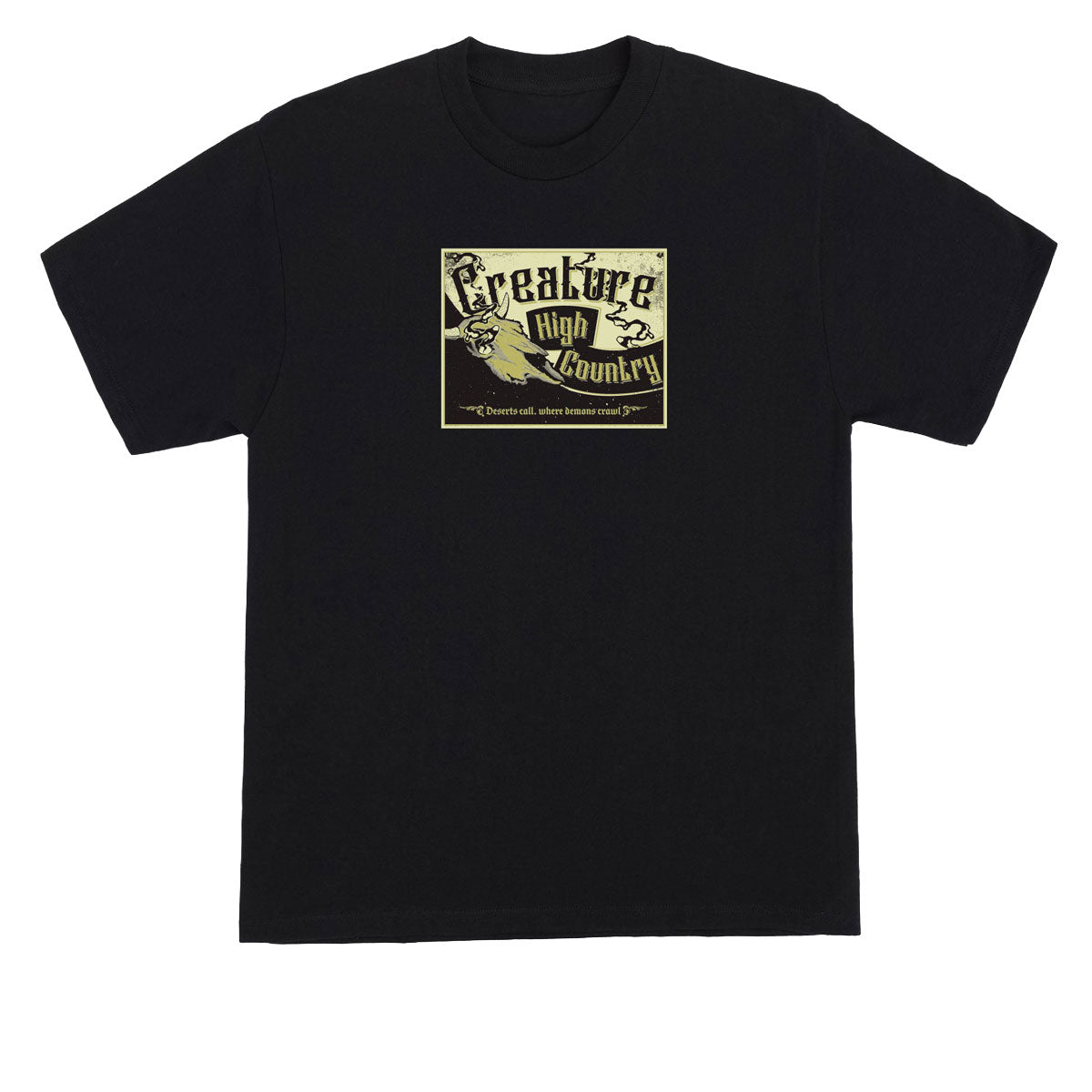 Creature High Country T-Shirt - Black image 1