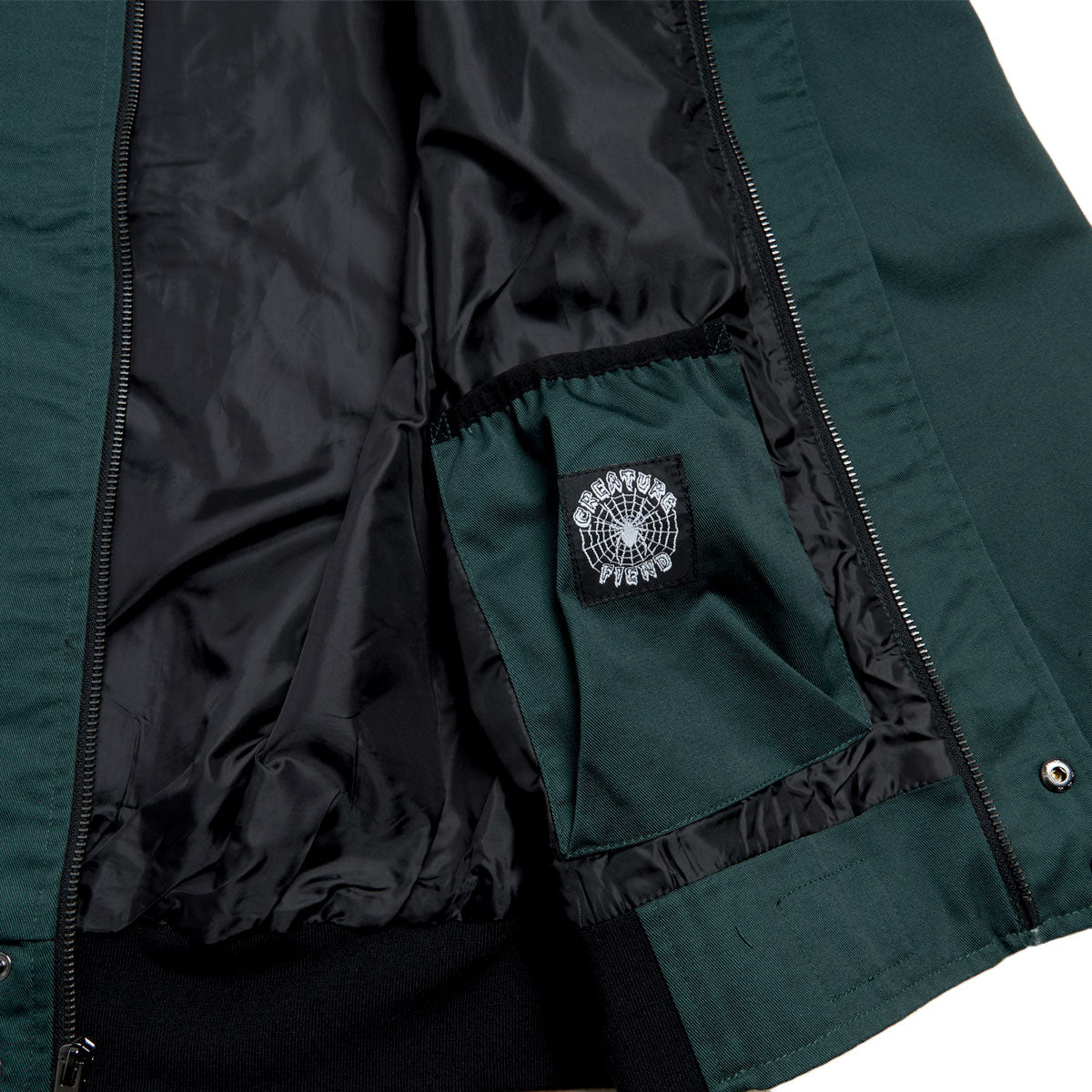 Creature Hesher Bomber Jacket - Hunter Green image 3