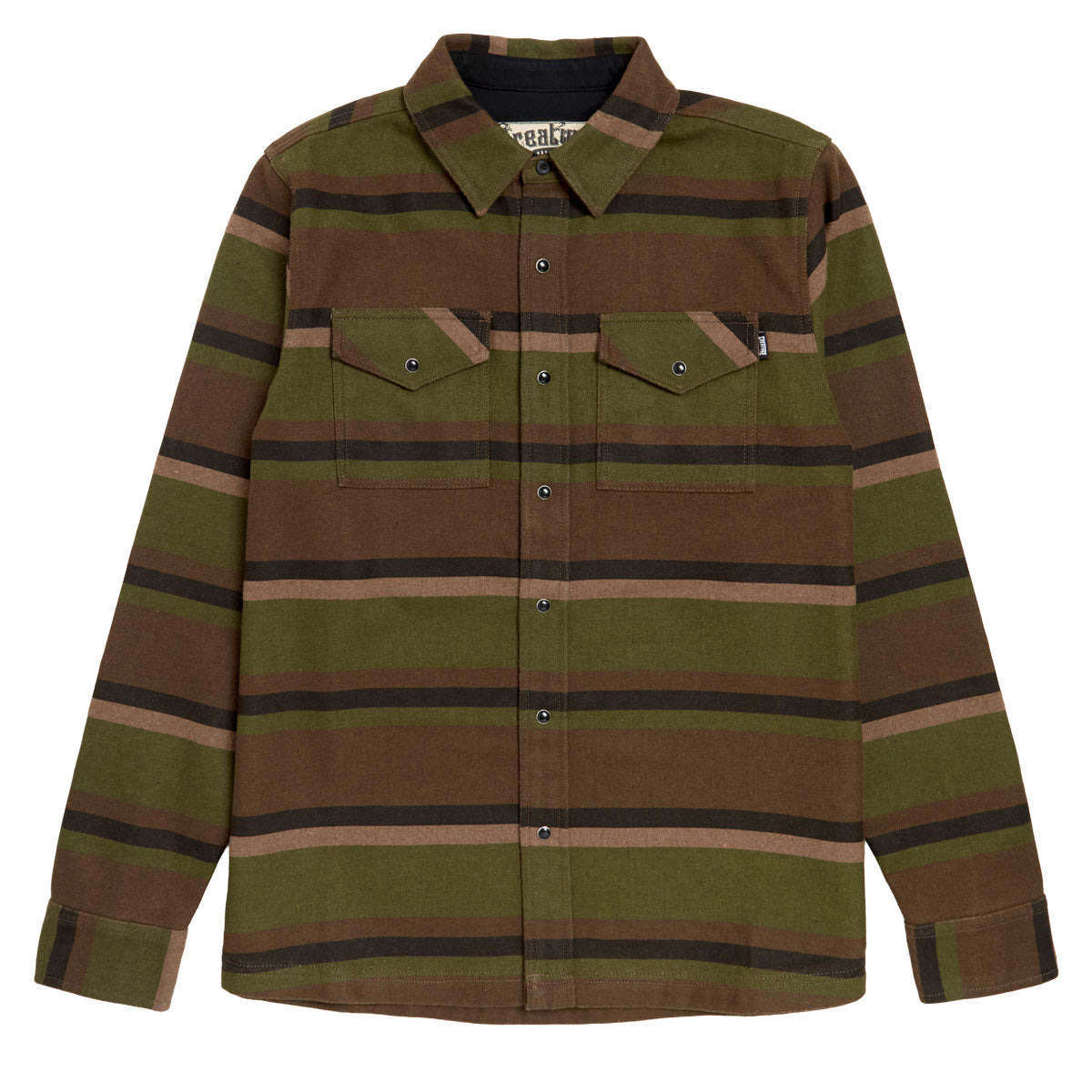 Creature Horizon Long Sleeve Flannel Shirt - Hunter image 1