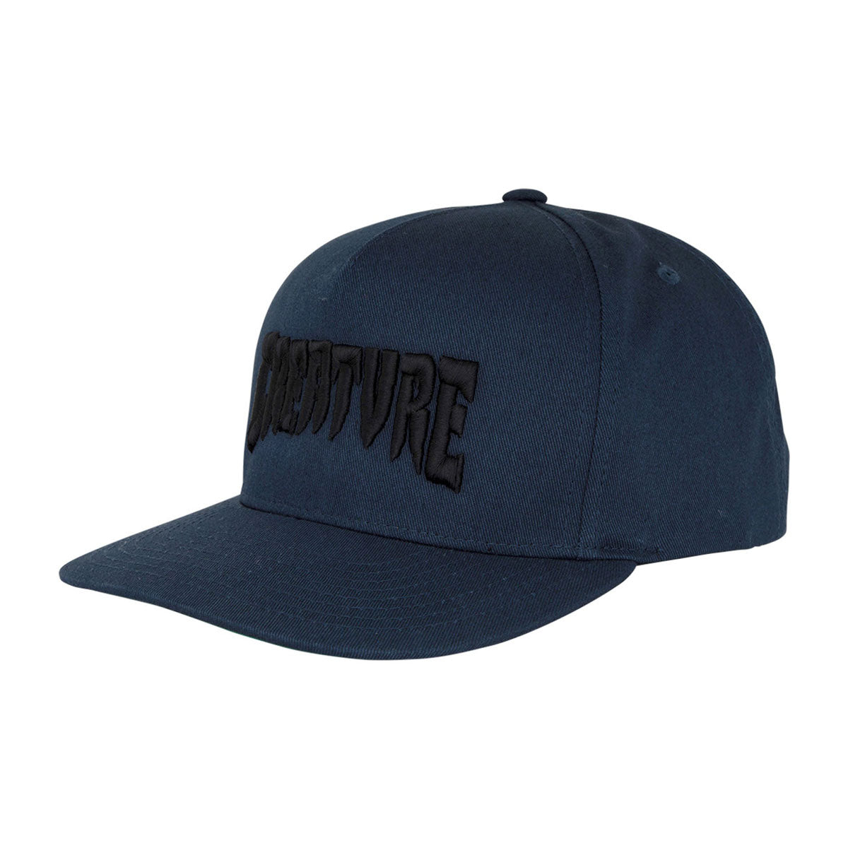 Creature Mono Logo Snapback Hat - Navy image 1