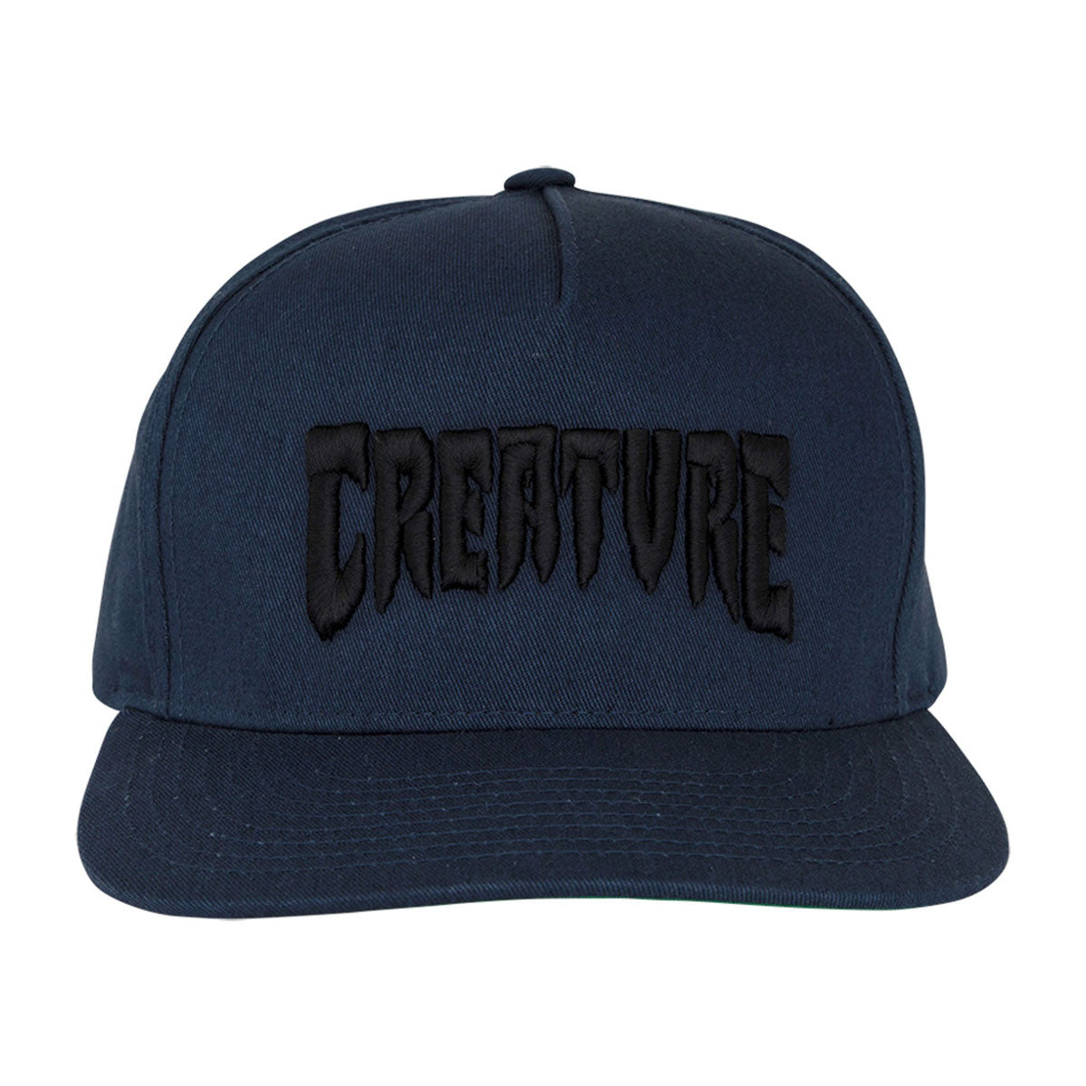 Creature Mono Logo Snapback Hat - Navy image 2