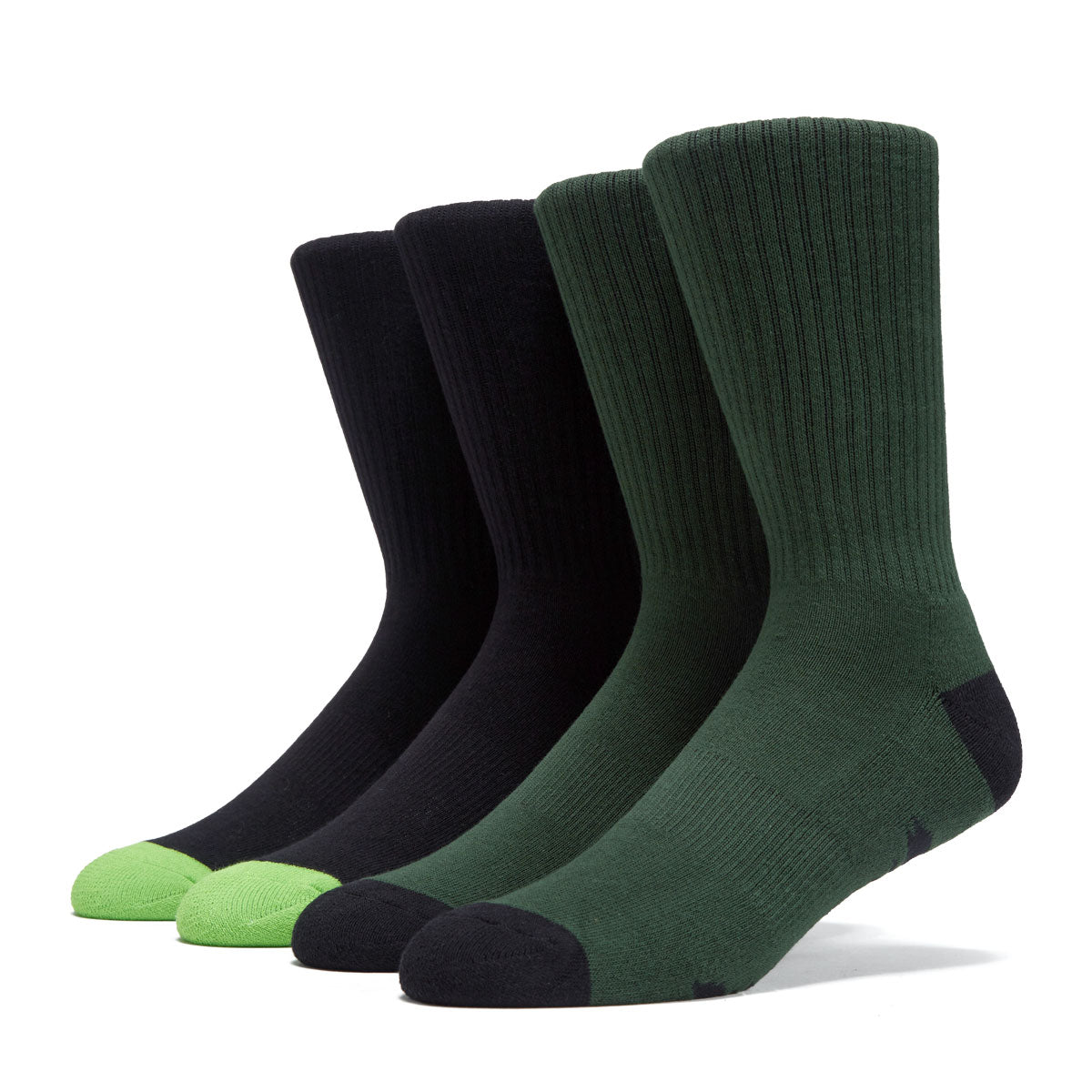 Creature Logo 2 Pack Of Socks - Black/Green image 1