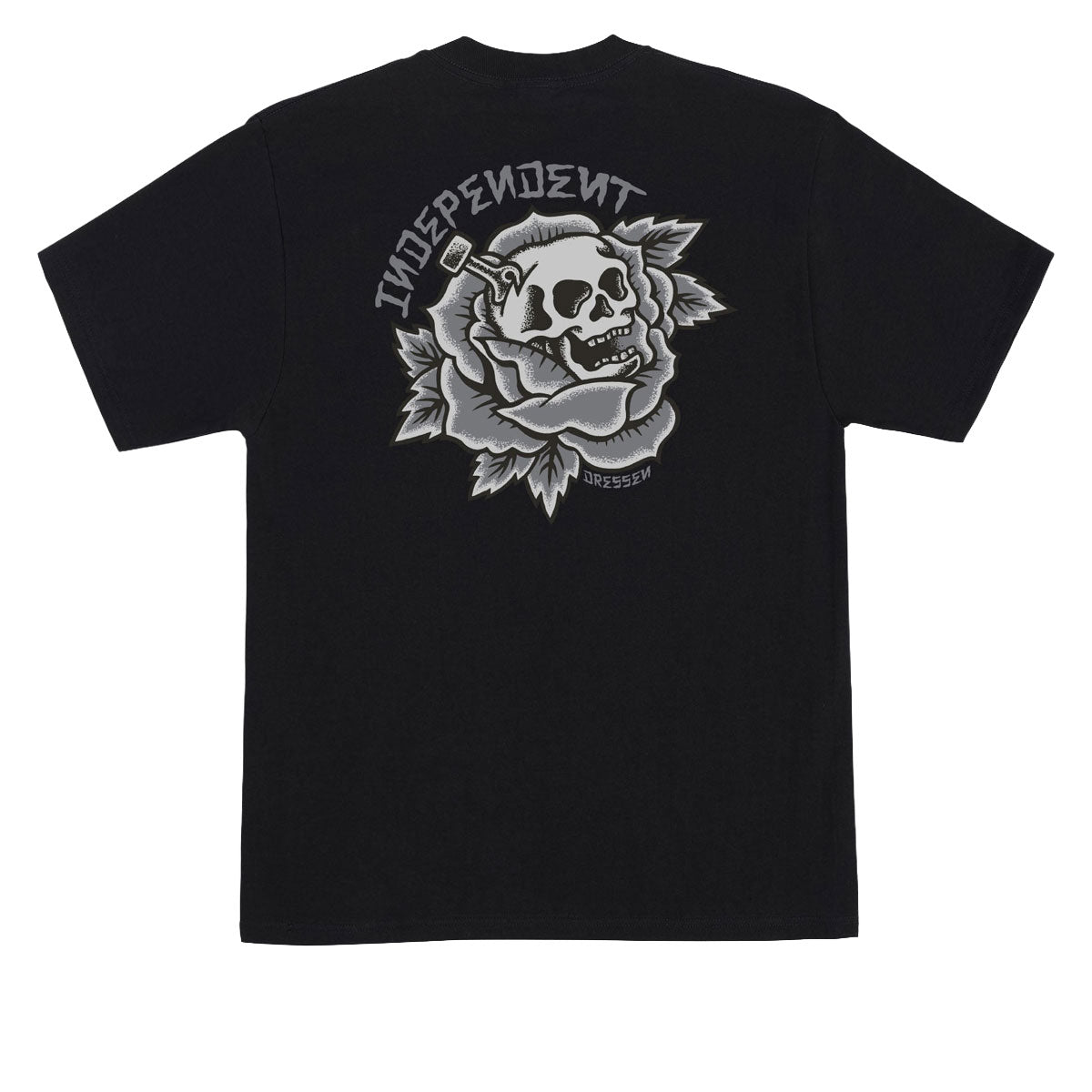 Independent Bressen Skull Rose T-Shirt - Black image 1