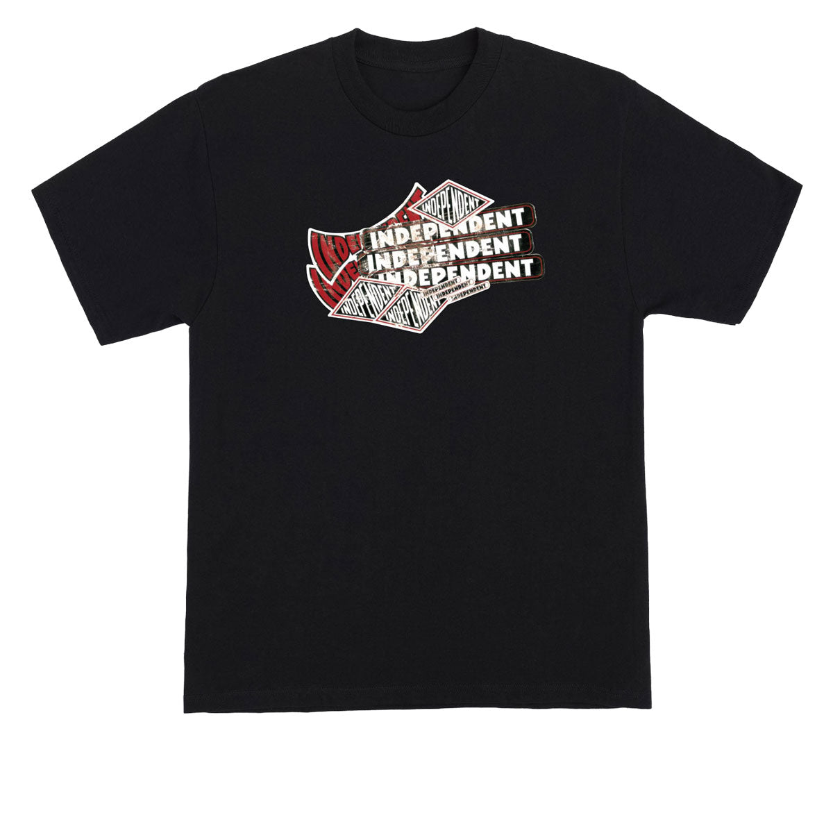 Independent Sticker Pile T-Shirt - Black image 1