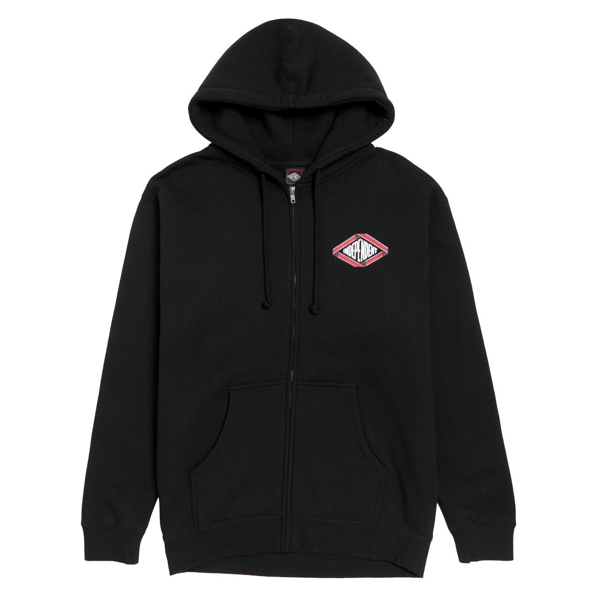 Independent Scroll 2 Zip Hoodie - Black image 1