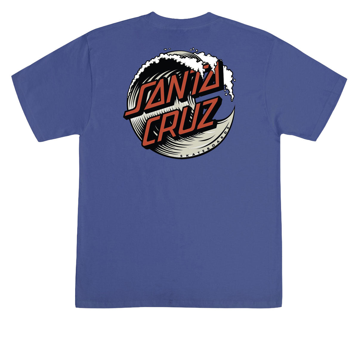 Santa Cruz Wave Dot T-Shirt - Metro Blue/Dust image 2