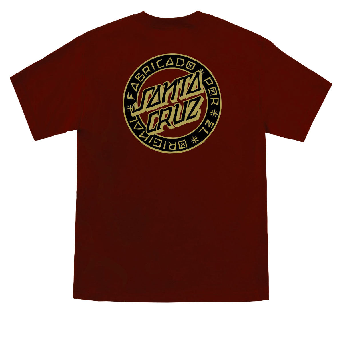 Santa Cruz Loco Dot T-Shirt - Burgundy image 1